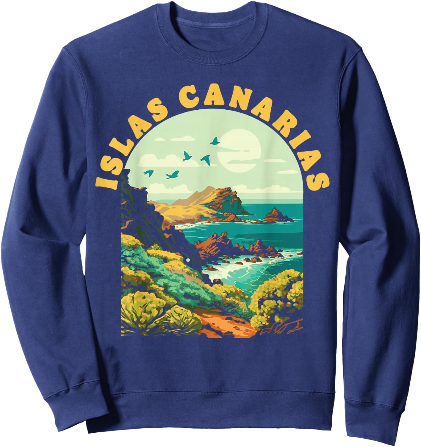Tenerife Islas Canarias Vintage Souvenir Canary Islands Sweatshirt - Sweatshirt | Navy