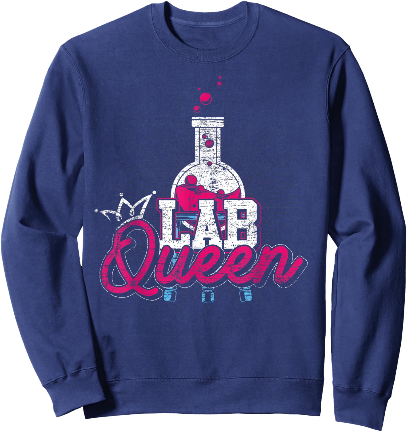 Lab Technician Lab Queen Medical Laboratory Scientist Sweatshirt - Sweatshirt | Navy