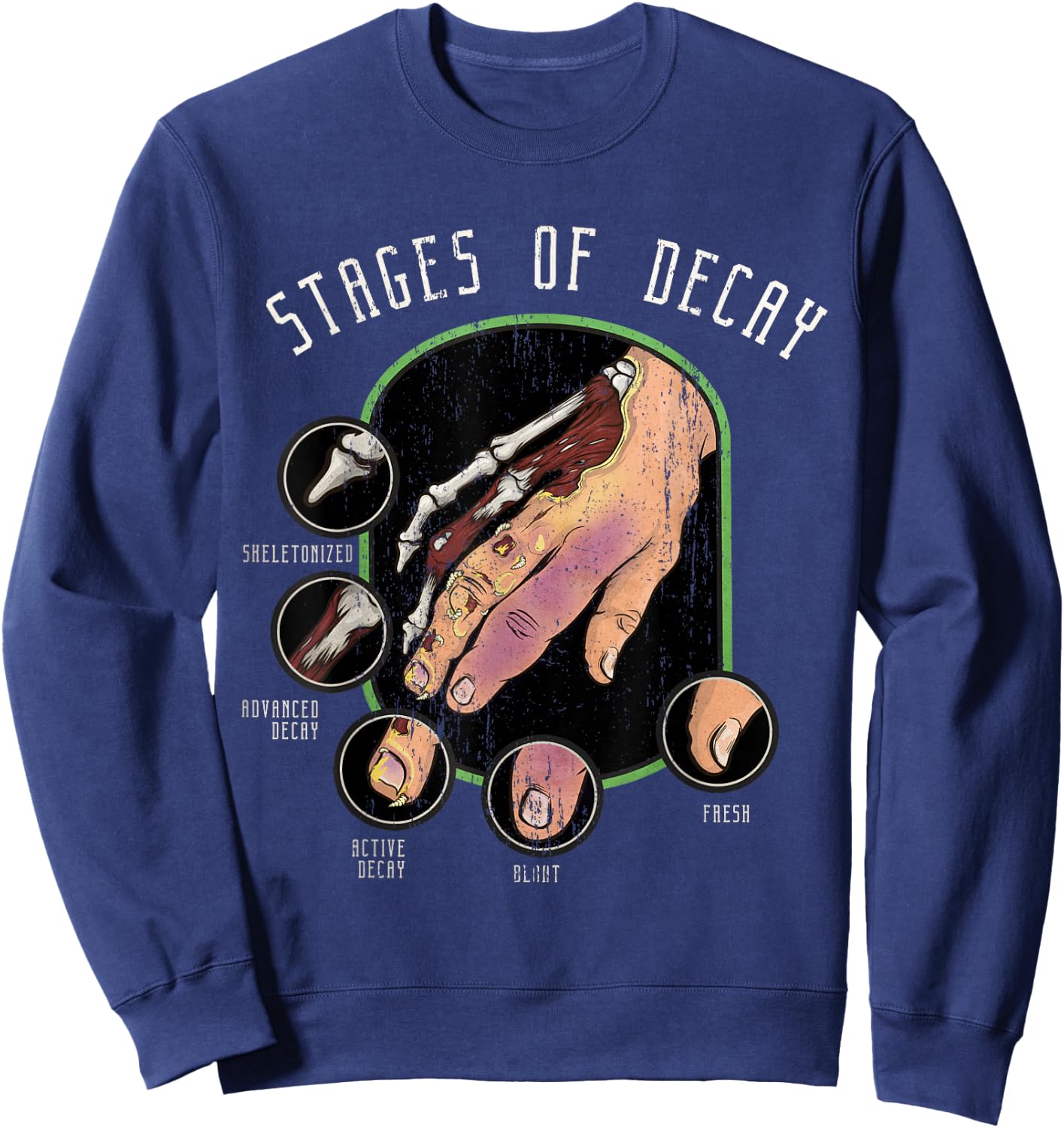 Forensic Science - Human Anatomy Coroner Embalming Sweatshirt - Sweatshirt | Navy