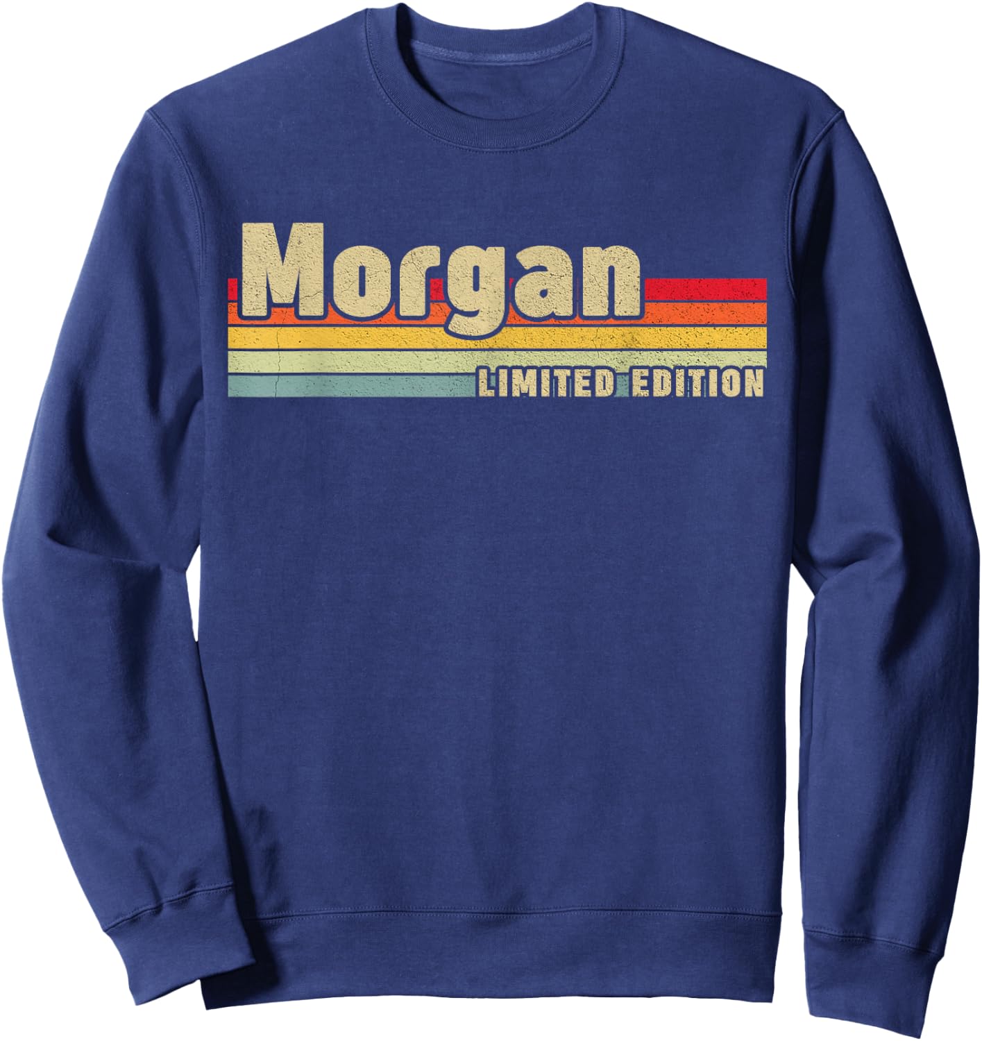 Morgan Gift Name Personalized Birthday Funny Christmas Sweatshirt - Sweatshirt | Navy