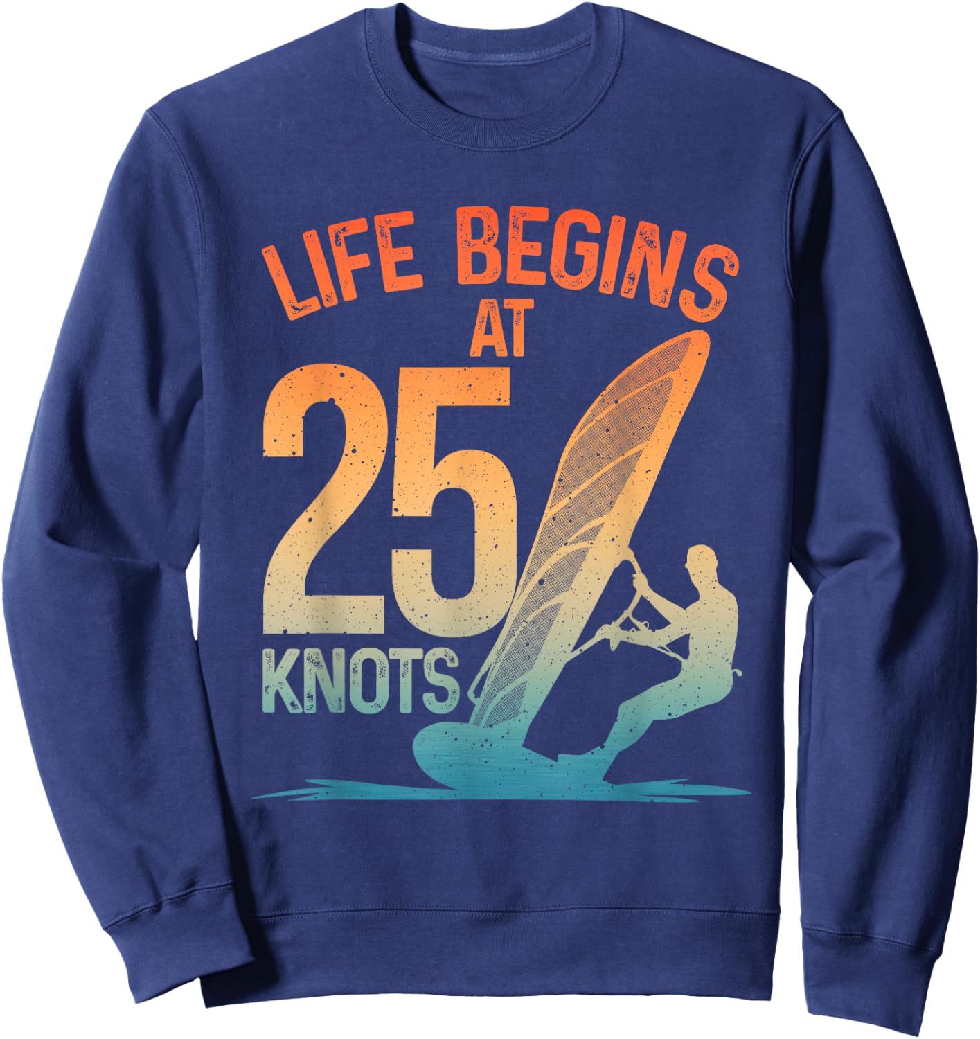 Funny Windsurfing Design Women Windsurfer Surfing Sweatshirt - Sweatshirt | Navy