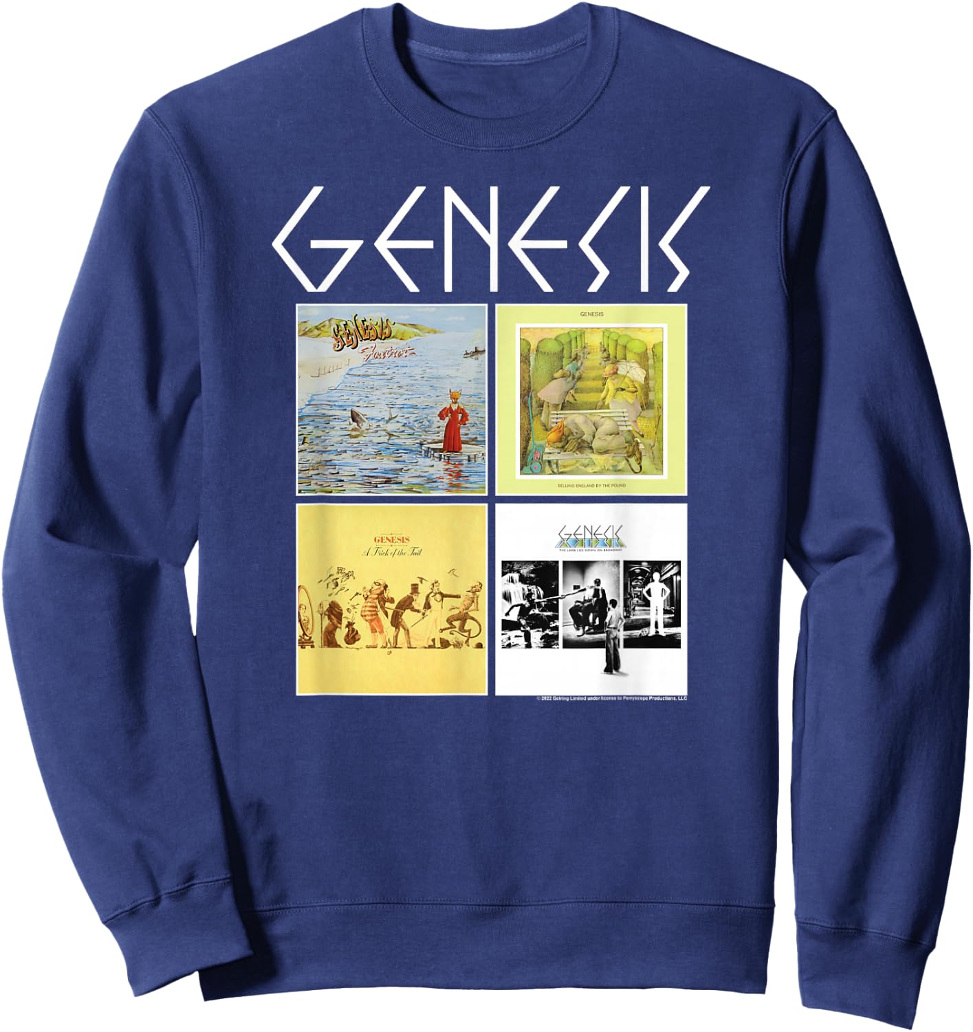 Genesis - Album Grid Sweatshirt - Sweatshirt | Navy