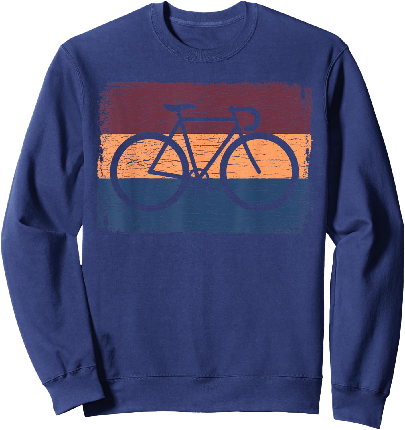 Vintage Cycling Funny Classic Bicycle Bicycling Lover Outfit Sweatshirt - Sweatshirt | Navy