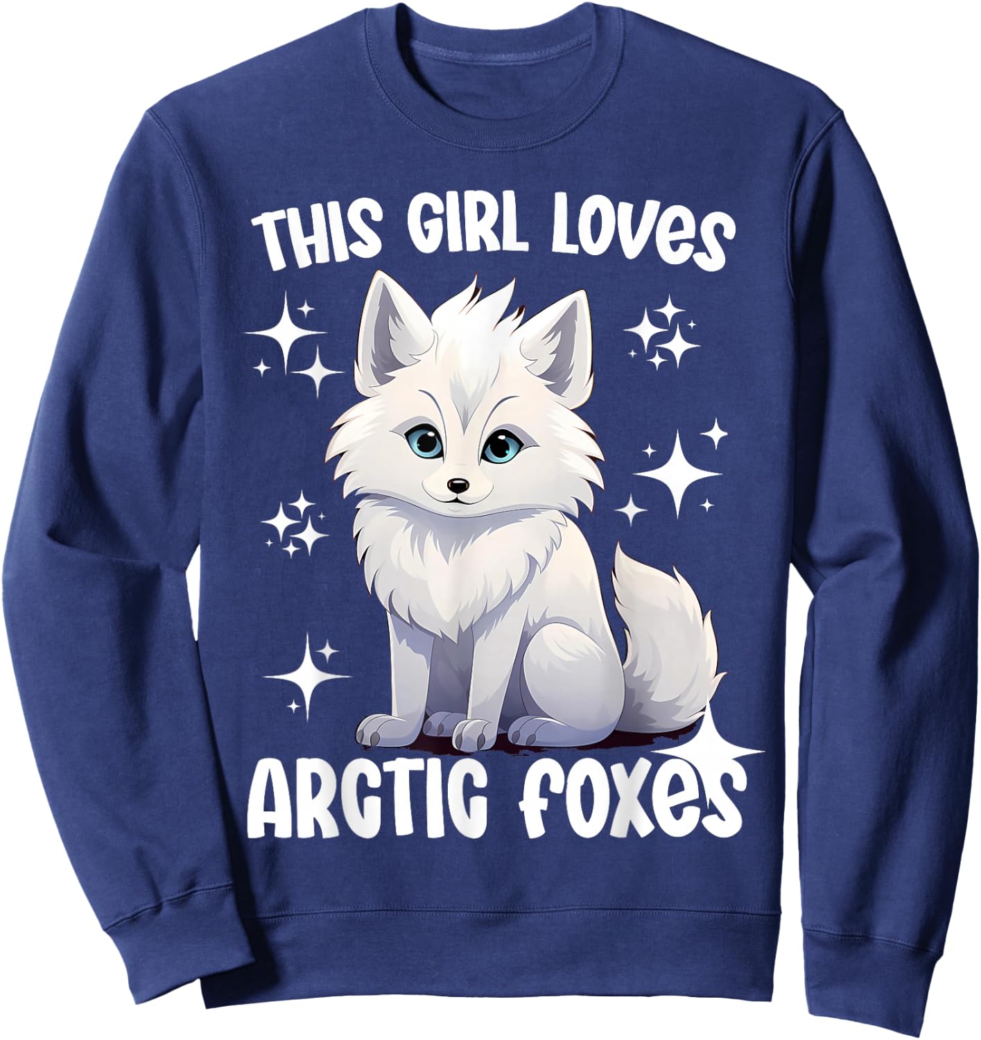 This Girl loves Arctic Fox Sweatshirt - Sweatshirt | Navy