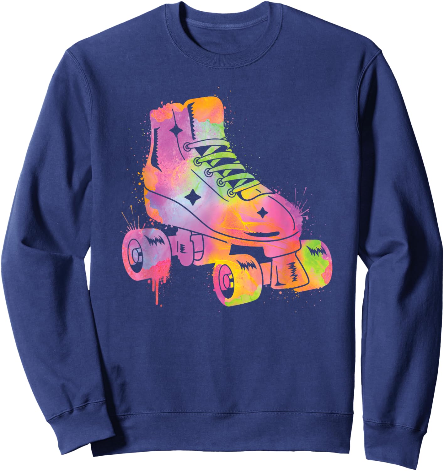 Roller Skater Rollerskate Women Girls Roller Skating Kids Sweatshirt - Sweatshirt | Navy