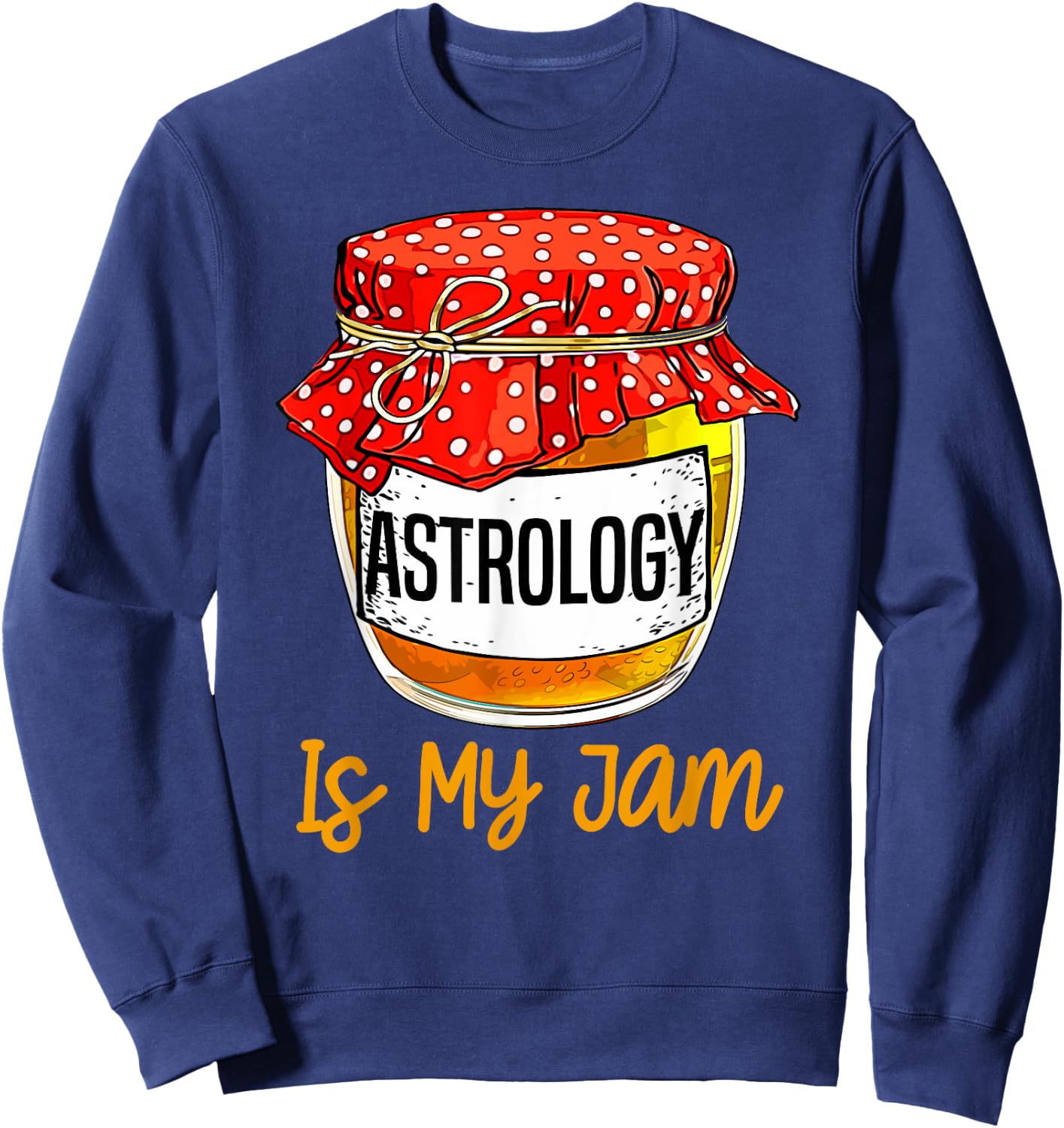 Funny Astrology Is My Jam Meme Sweatshirt - Sweatshirt | Navy