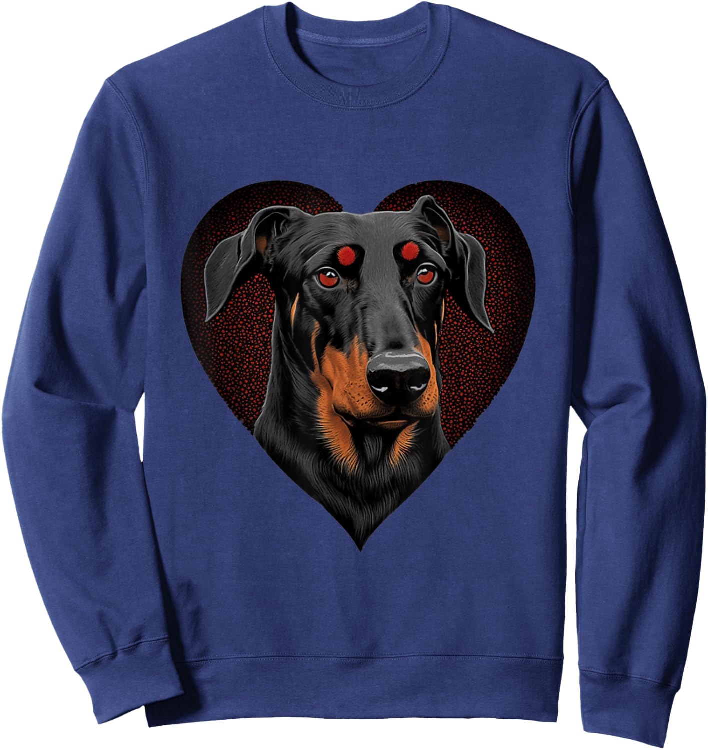Dobermann Love - Dobermann Sweatshirt - Sweatshirt | Navy