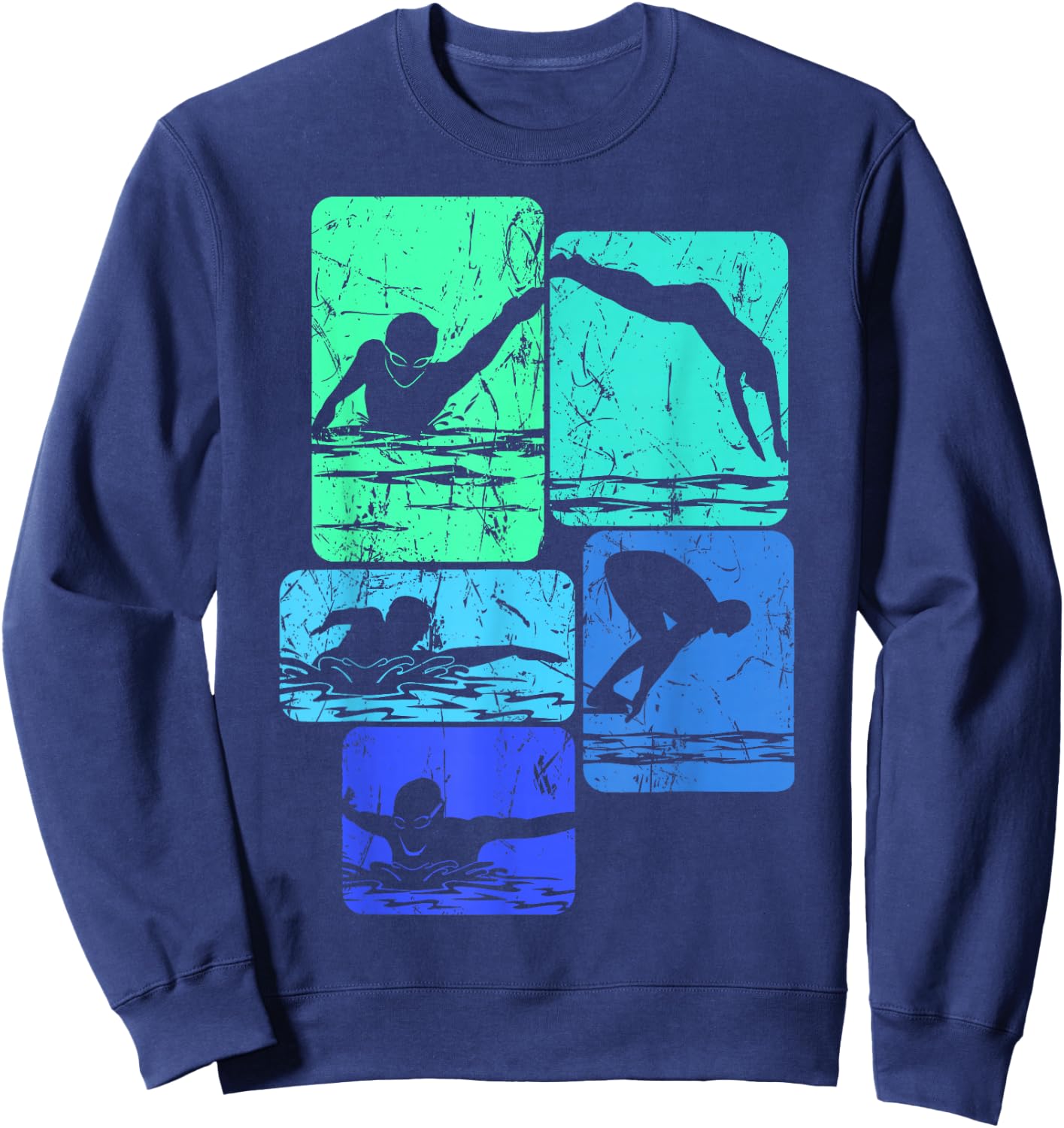 Swimming Swimmers Sweatshirt - Sweatshirt | Navy