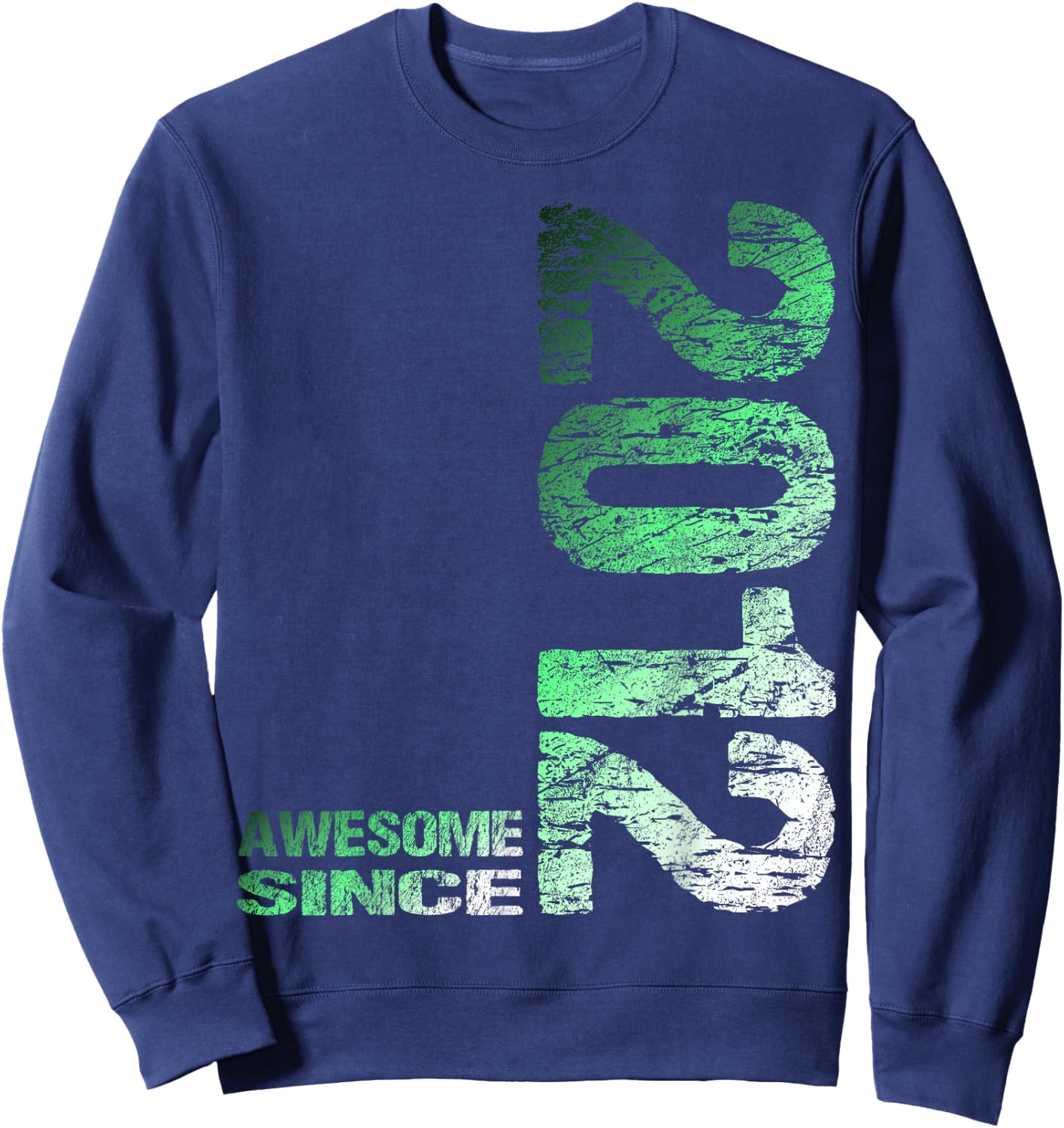 Awesome since 2012 14th Birthday Sweatshirt - Sweatshirt | Navy