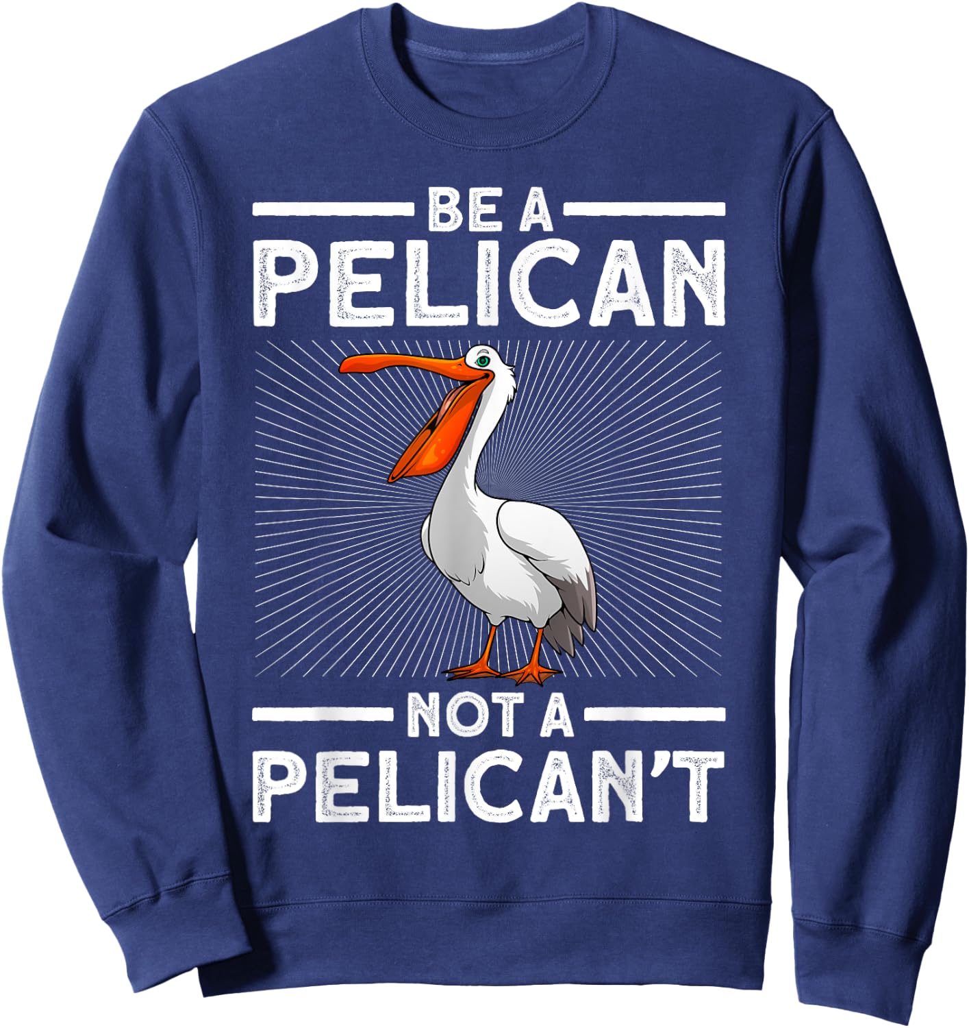 Funny Pelican Art Women Toddlers Pelican Bird Lovers Sweatshirt - Sweatshirt | Navy