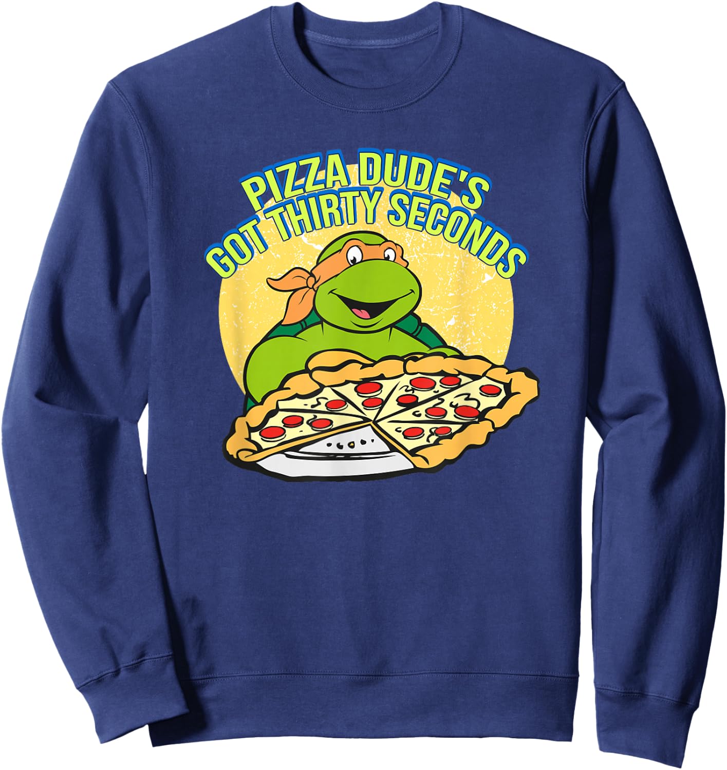 Michelangelo - Pizza Dude Sweatshirt - Sweatshirt | Navy