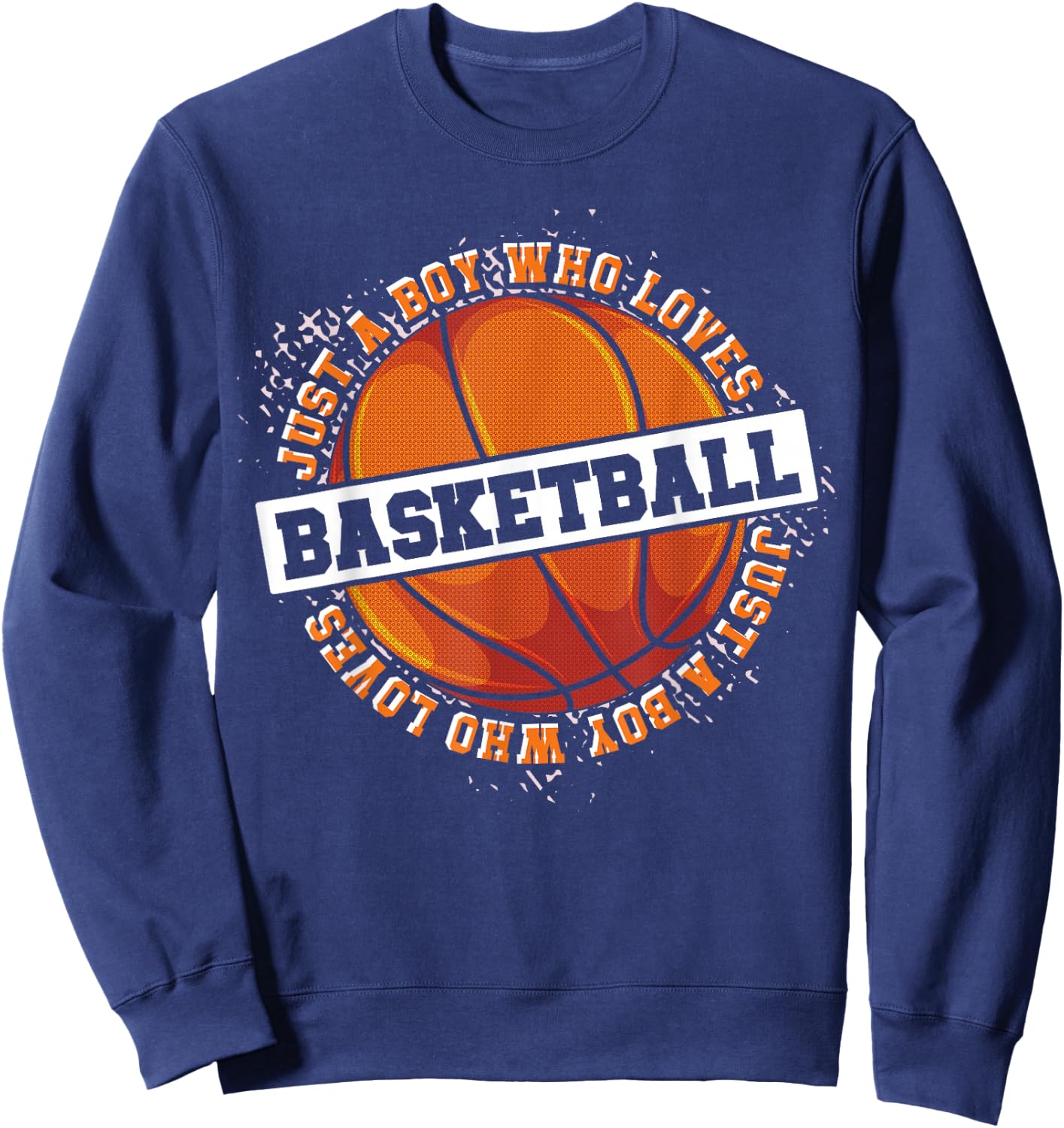 Basketball Fan Basketball Player Boys Sport Basketball Sweatshirt - Sweatshirt | Navy