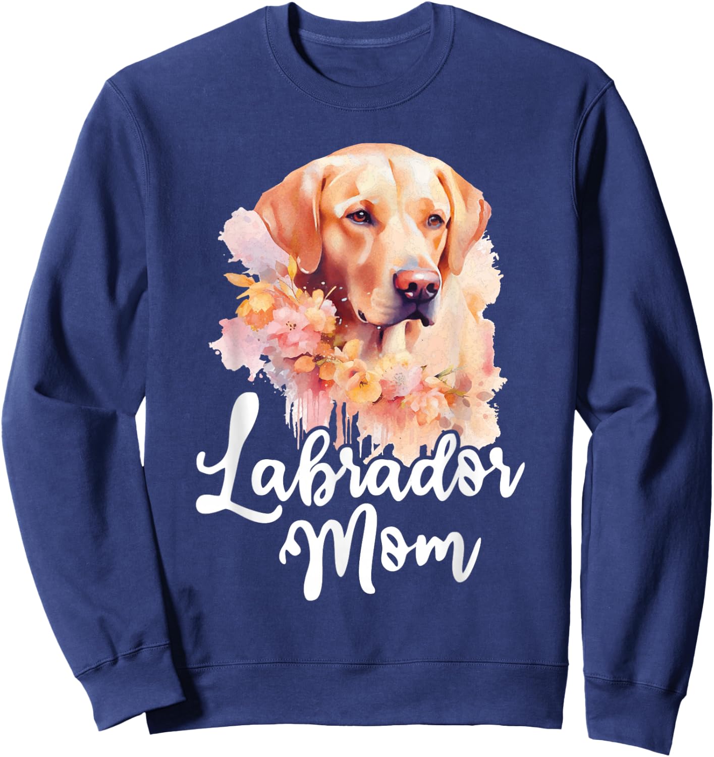 Labrador Mom - Retro Dog Owner Pet Canine Lover Sweatshirt - Sweatshirt | Navy