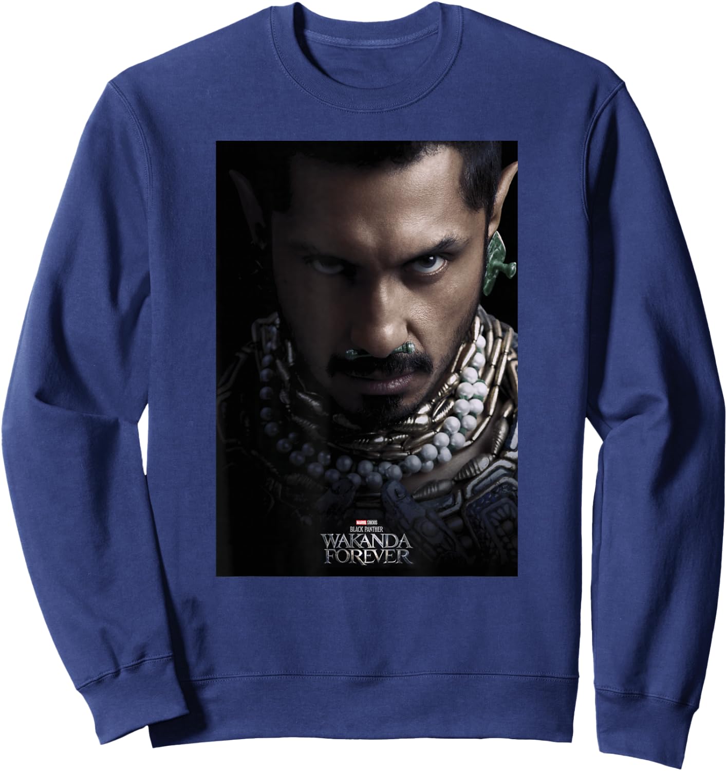 Marvel Black Panther: Wakanda Forever Namor Poster Sweatshirt - Sweatshirt | Navy