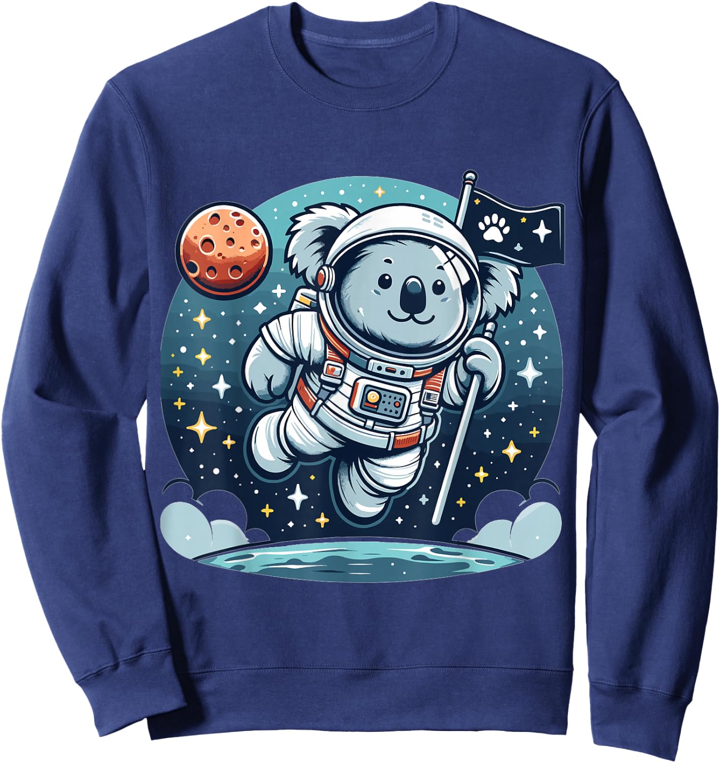 Astronaut Koala Bear for Koala Bear lovers and Koala Bear Sweatshirt - Sweatshirt | Navy