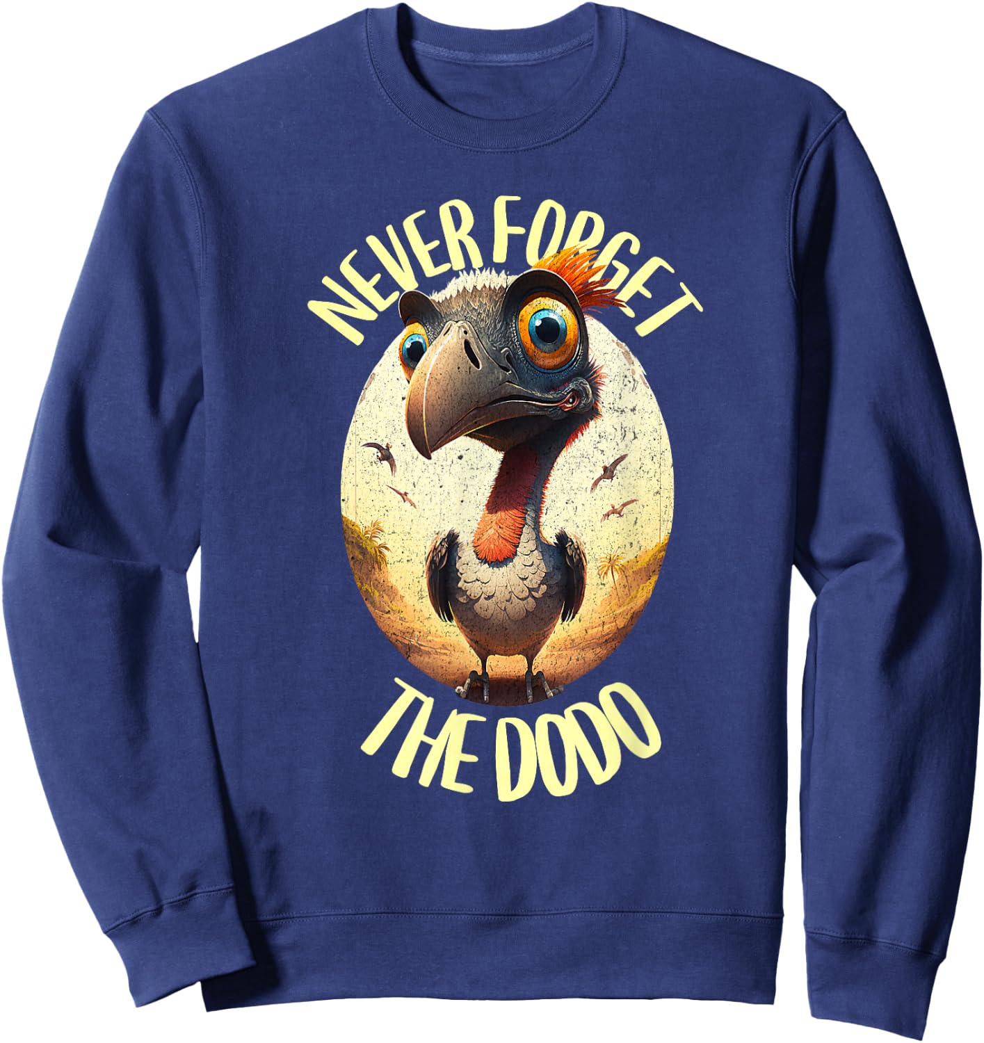 Dodo - Never forget the dodo - Dodo bird Sweatshirt - Sweatshirt | Navy