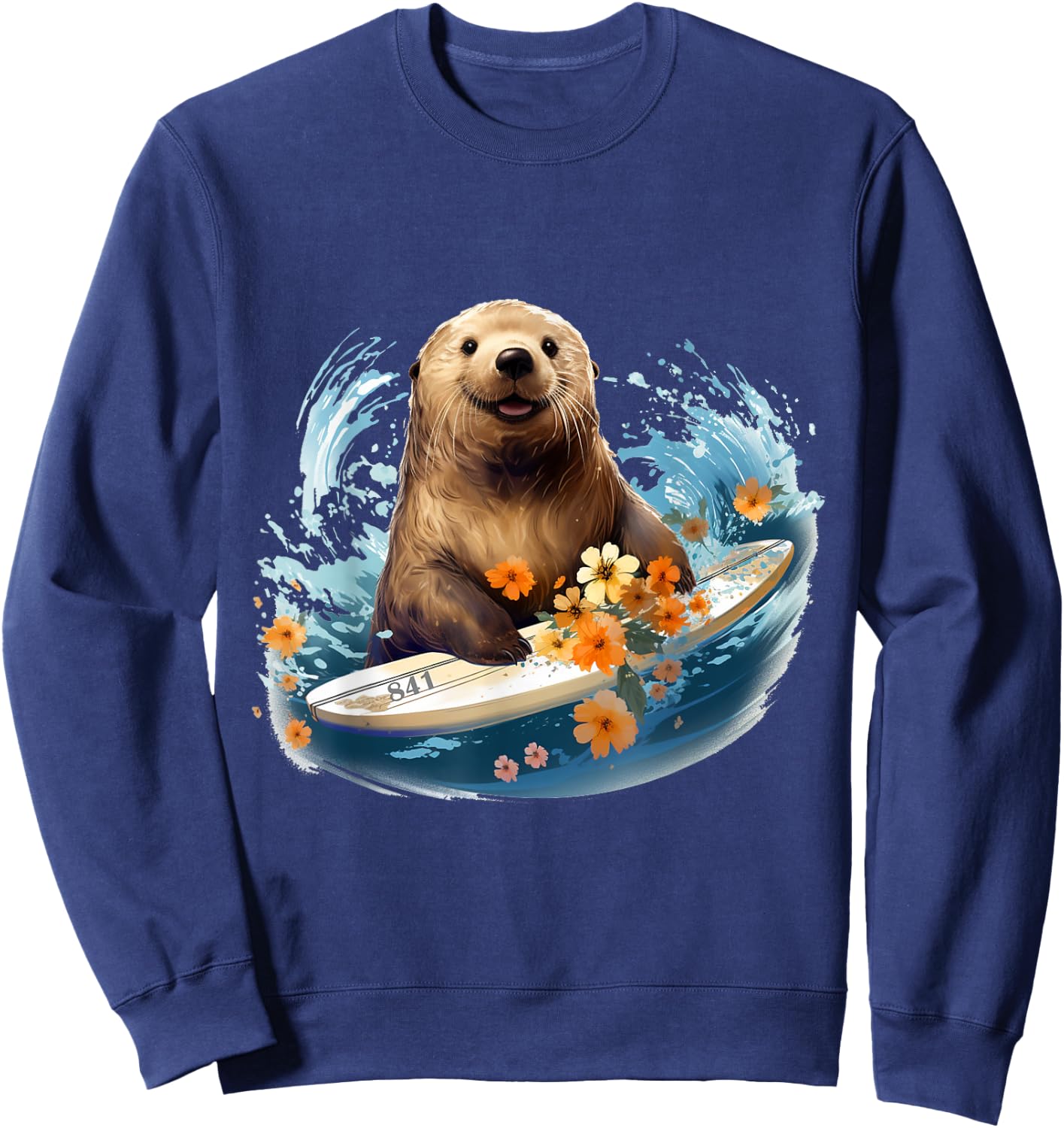 Otter 841 Surfing California Sea Sweatshirt - Sweatshirt | Navy