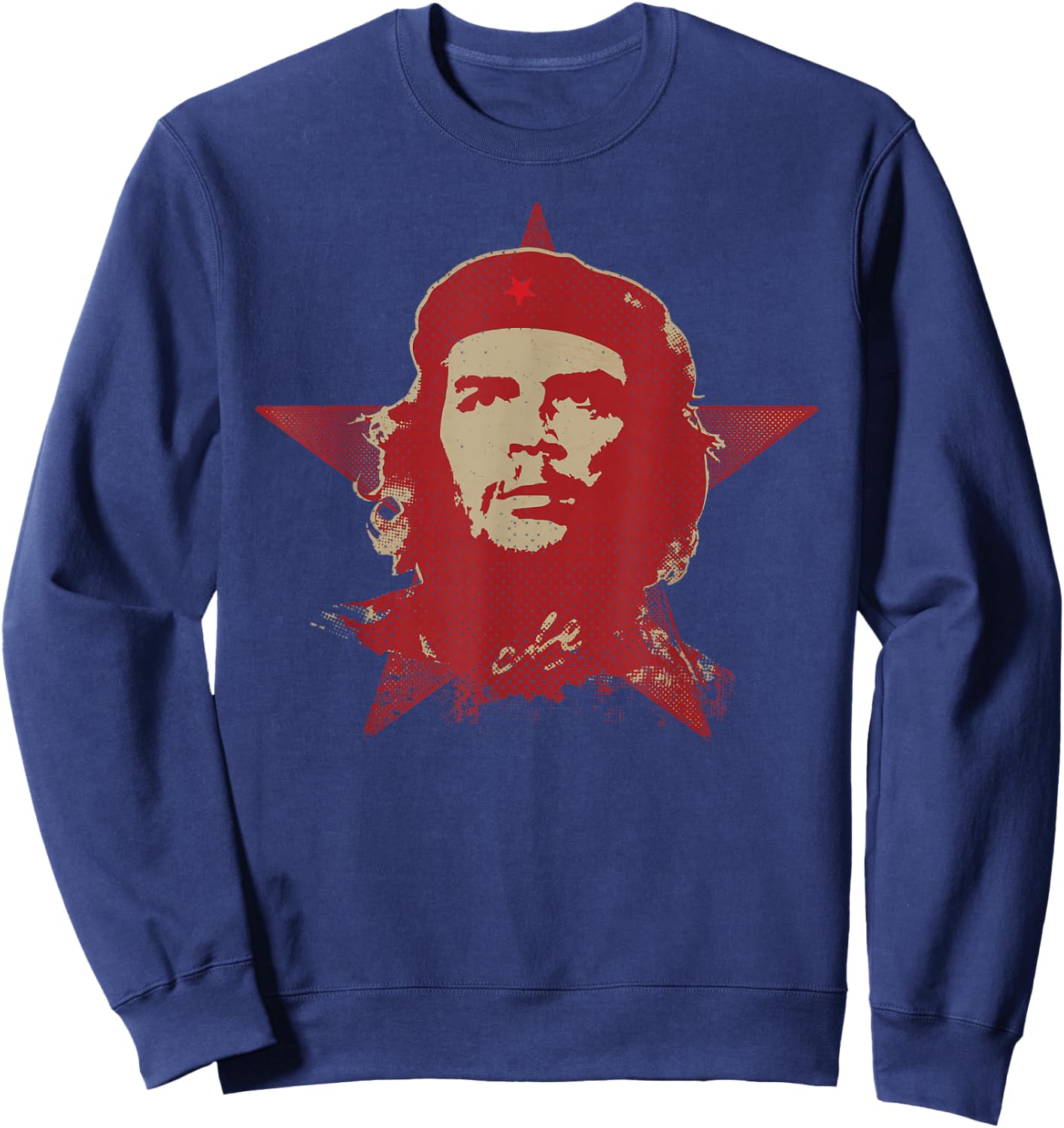 Che Guevara Shirt Star Cuba Graphic Revolution Cuban Rebel Sweatshirt - Sweatshirt | Navy