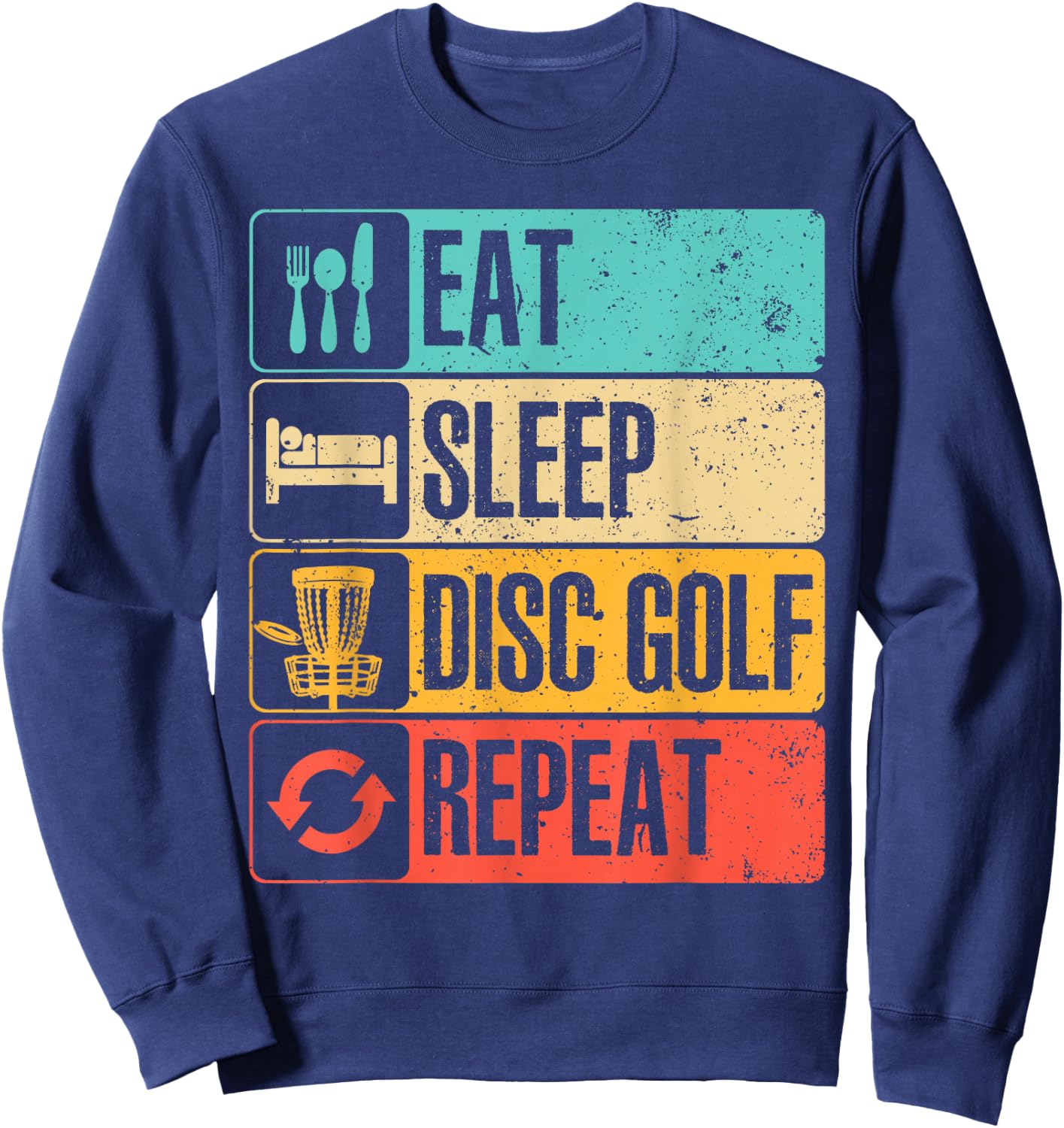 Funny Disc Golf Art Women Golf Player Disc Golfers Sweatshirt - Sweatshirt | Navy