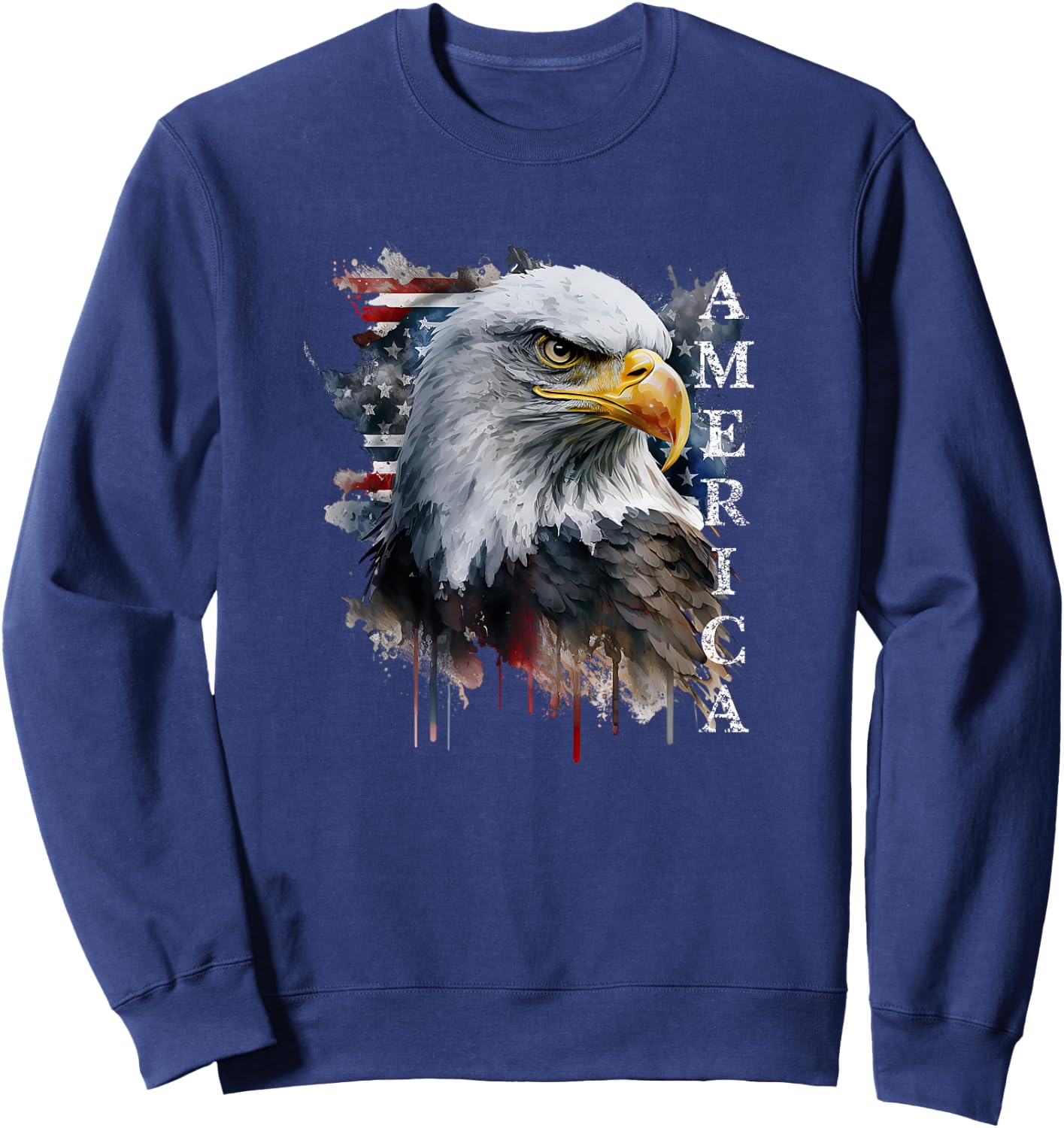 USA Motif American Eagle America Sweatshirt - Sweatshirt | Navy
