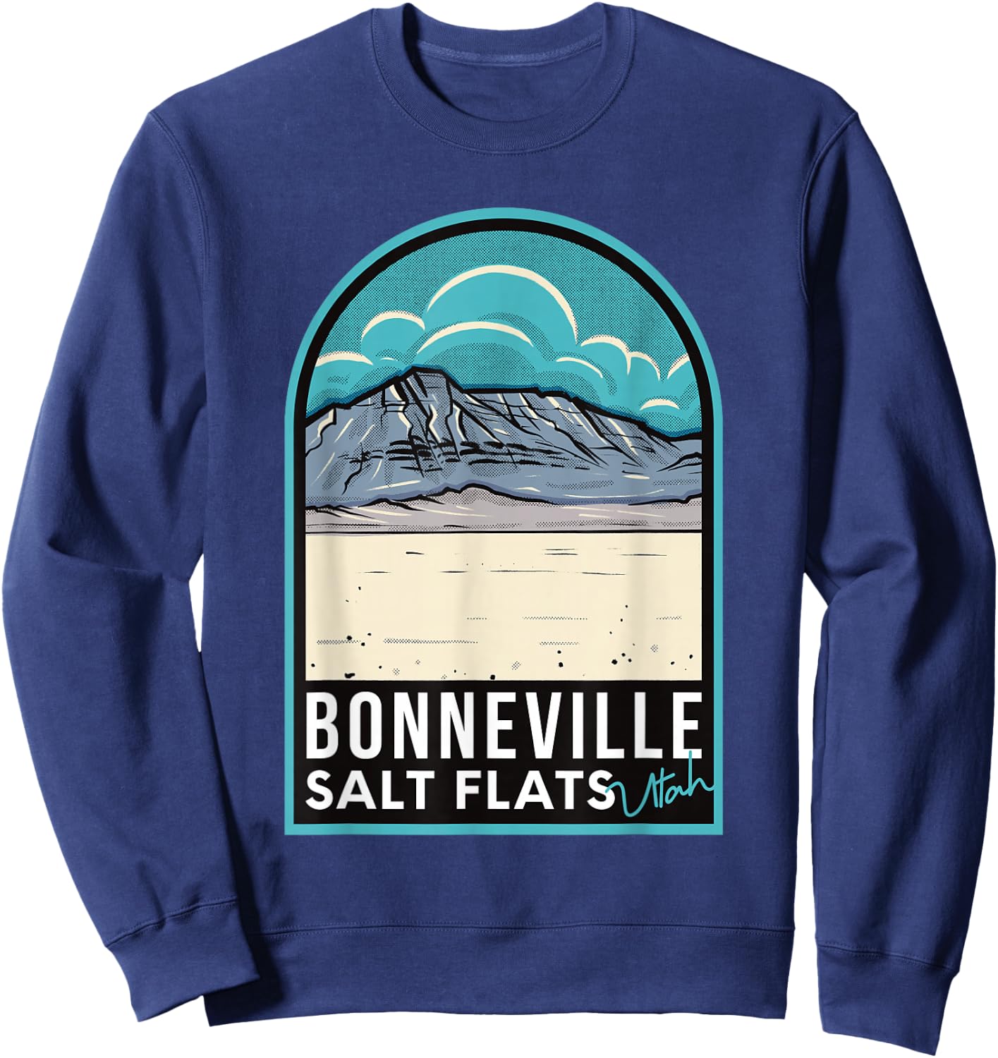 Bonneville Salt Flats Utah Sweatshirt - Sweatshirt | Navy