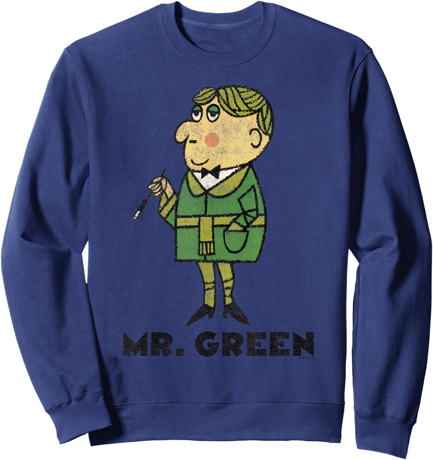 Clue Retro Mr. Green Portrait Sweatshirt - Sweatshirt | Navy