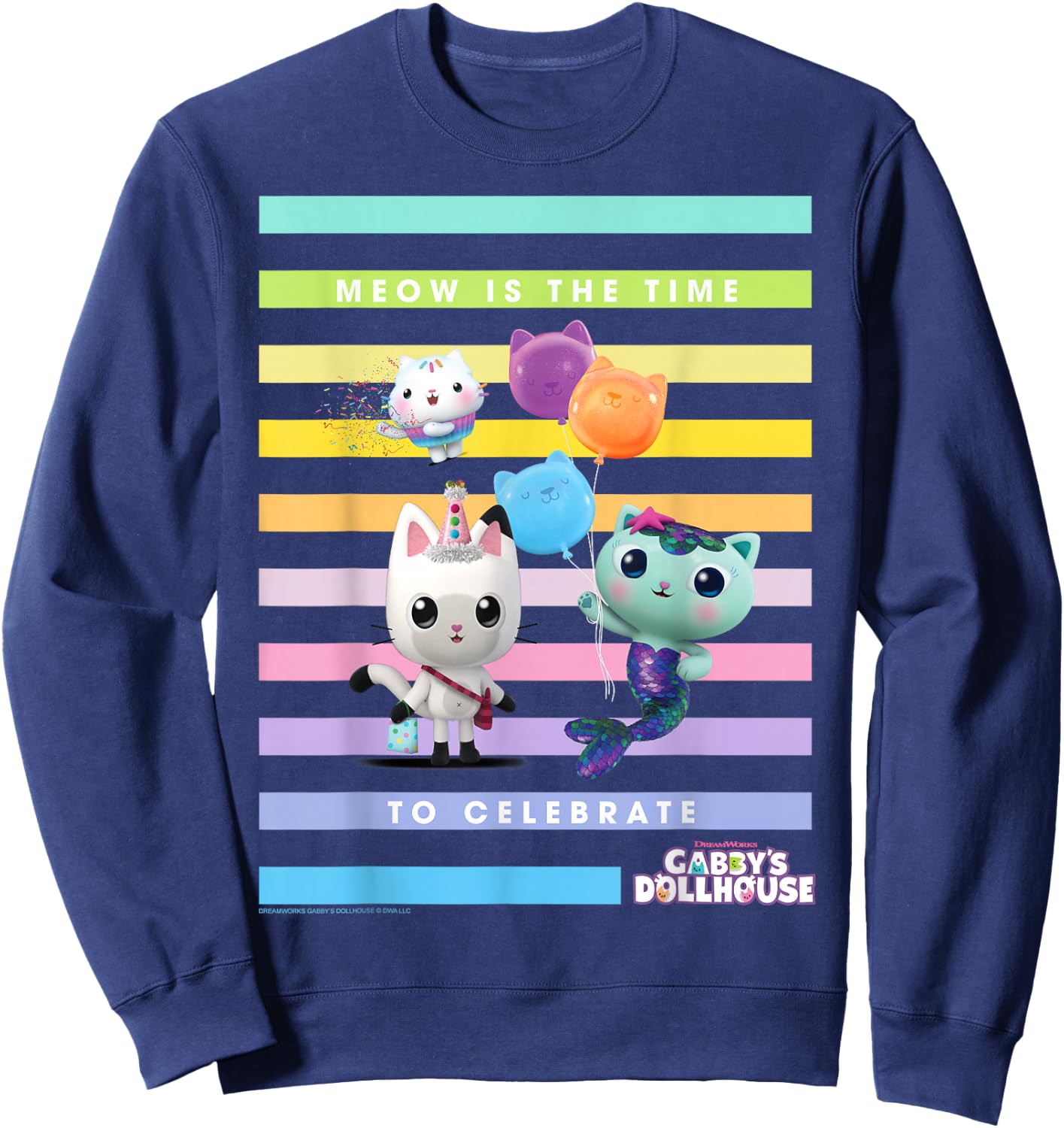 DreamWorks Gabby's Dollhouse Time to Celebrate Sweatshirt - Sweatshirt | Navy