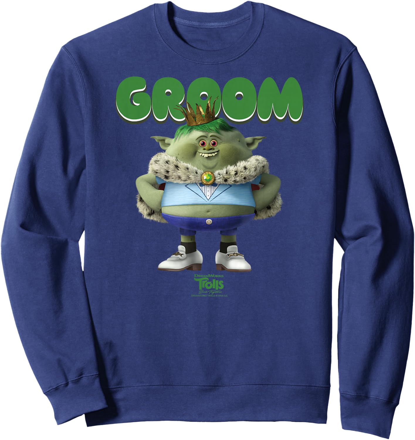 DreamWorks Trolls Band Together King Gristle Sweatshirt - Sweatshirt | Navy
