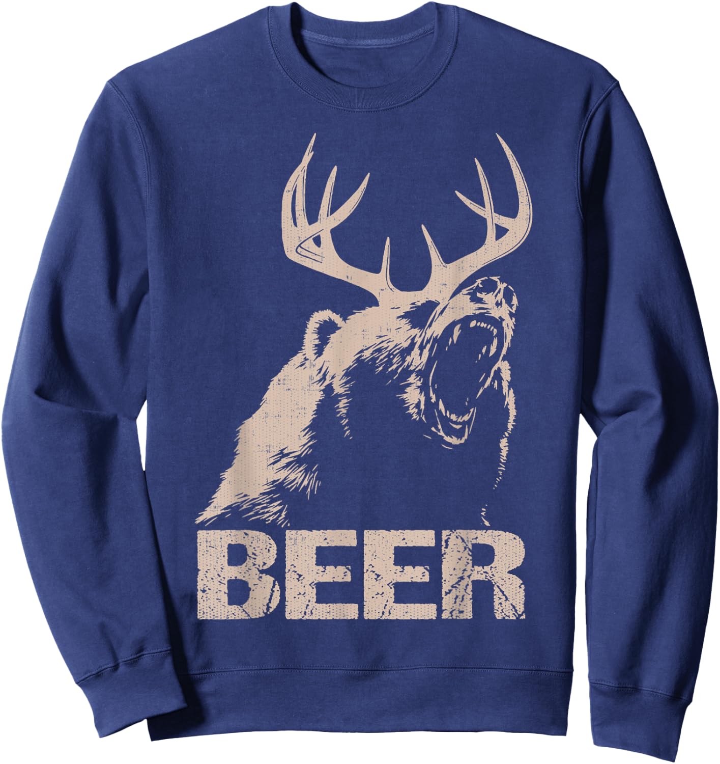 Beers Deer Bears Sweatshirt - Sweatshirt | Navy