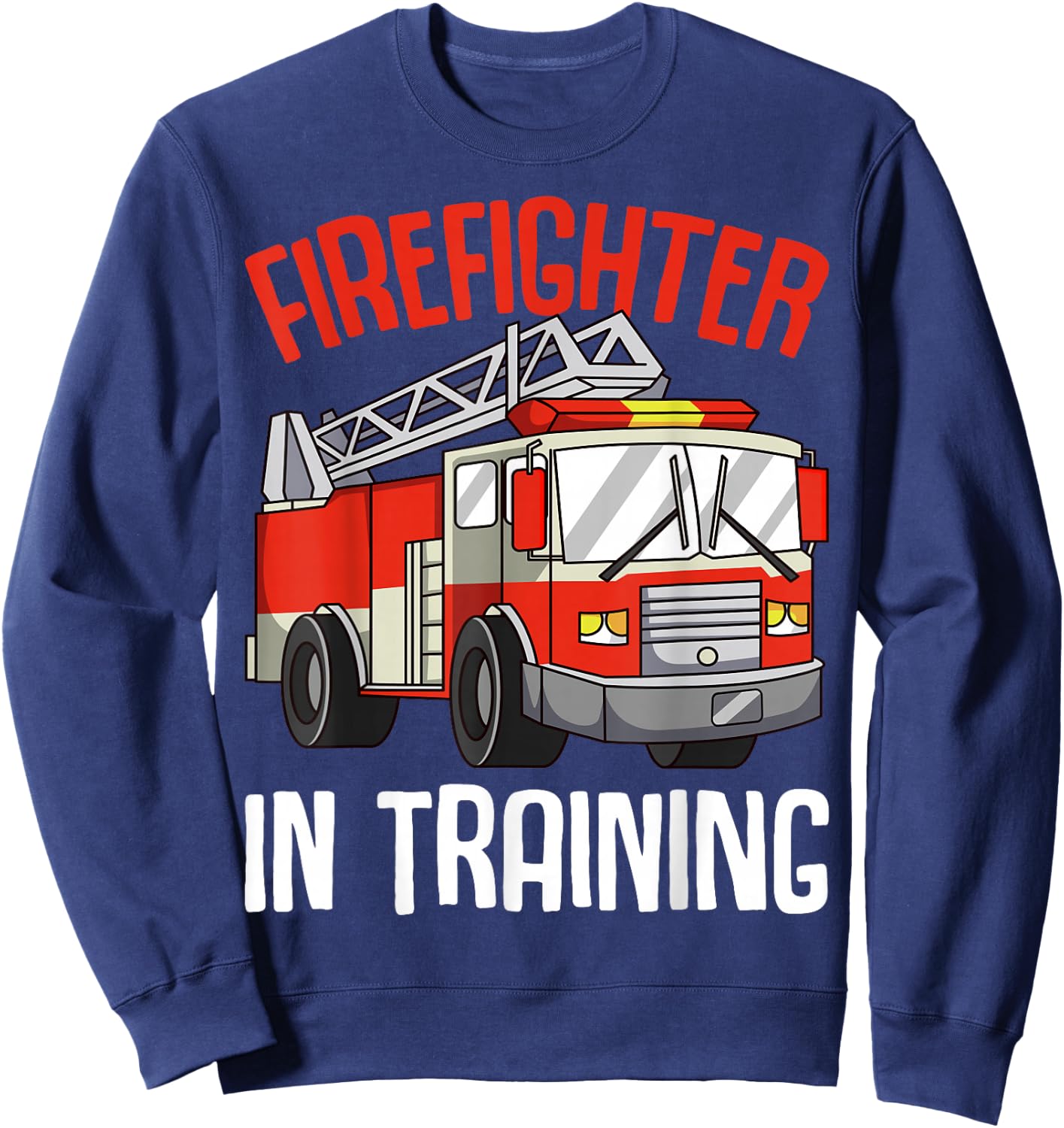 Firefighter in Training Fireman Firefighting Boys Kids Sweatshirt - Sweatshirt | Navy