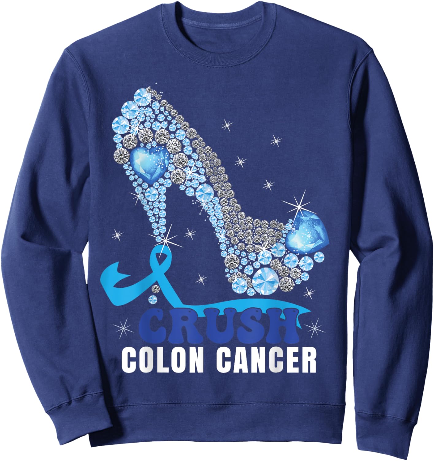 Colon Cancer Awareness Women Sweatshirt - Sweatshirt | Navy