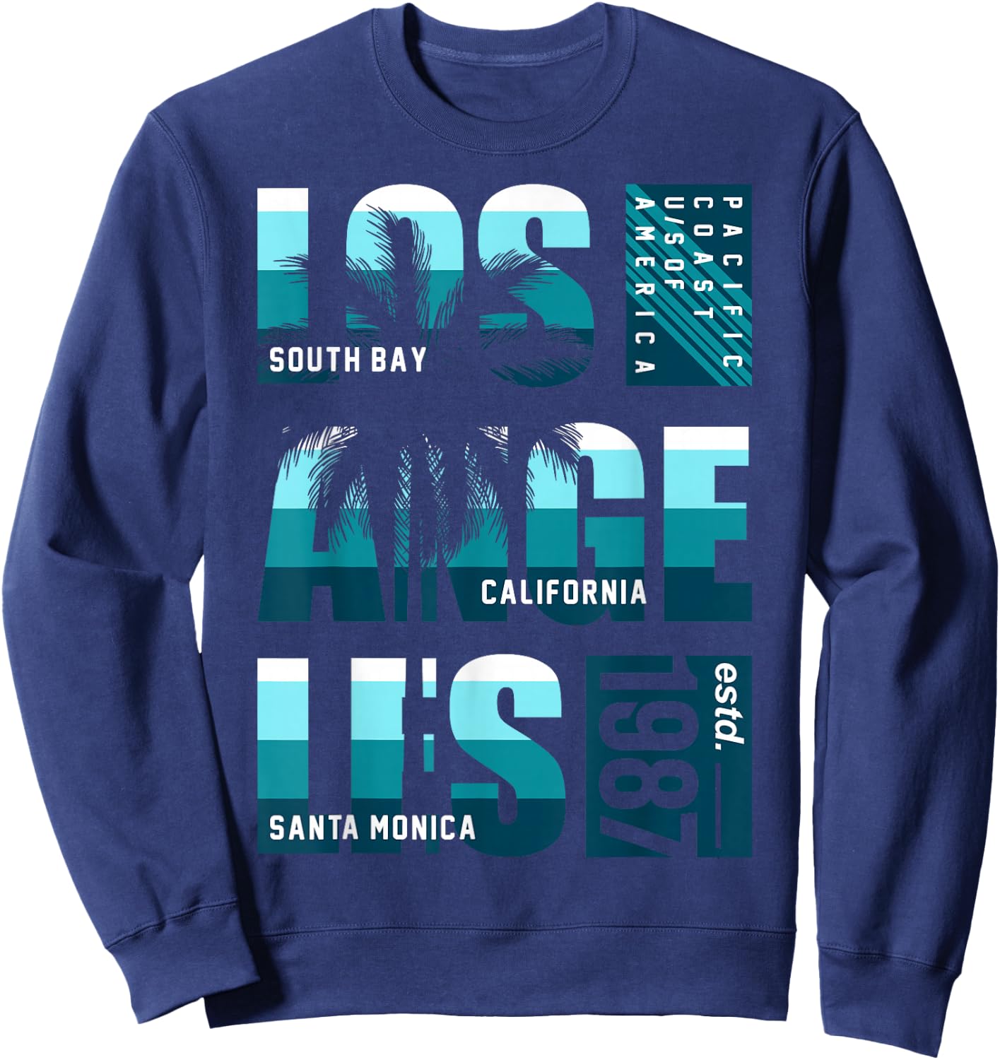 South Bay Los Angeles California Santa Monica Sweatshirt - Sweatshirt | Navy
