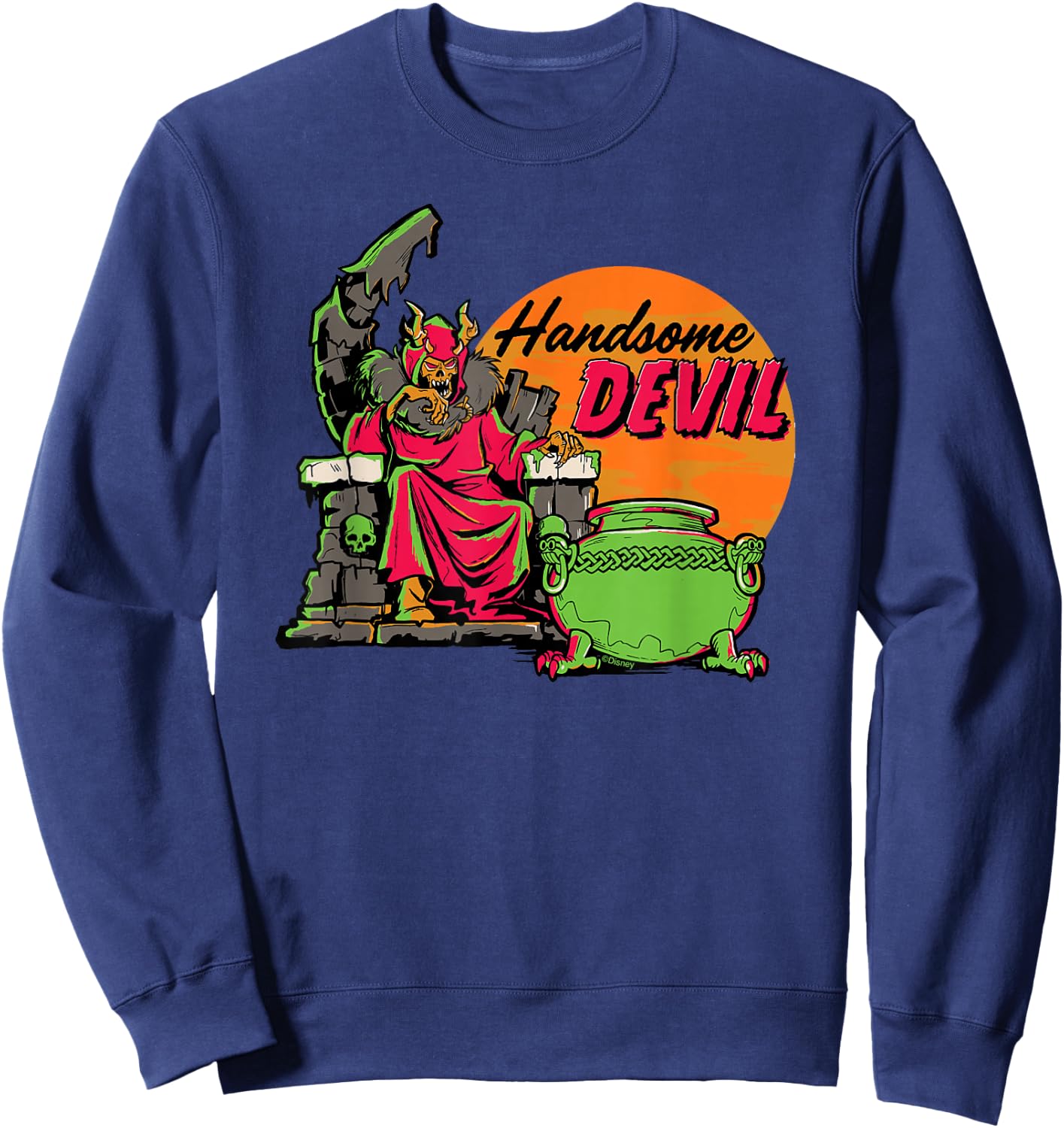 Disney 100 Villains Horned King The Black Cauldron Halloween Sweatshirt - Sweatshirt | Navy