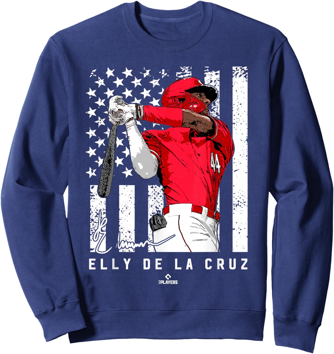 Show Your Pride Elly De La Cruz Cincinnati MLBPA Sweatshirt - Sweatshirt | Navy