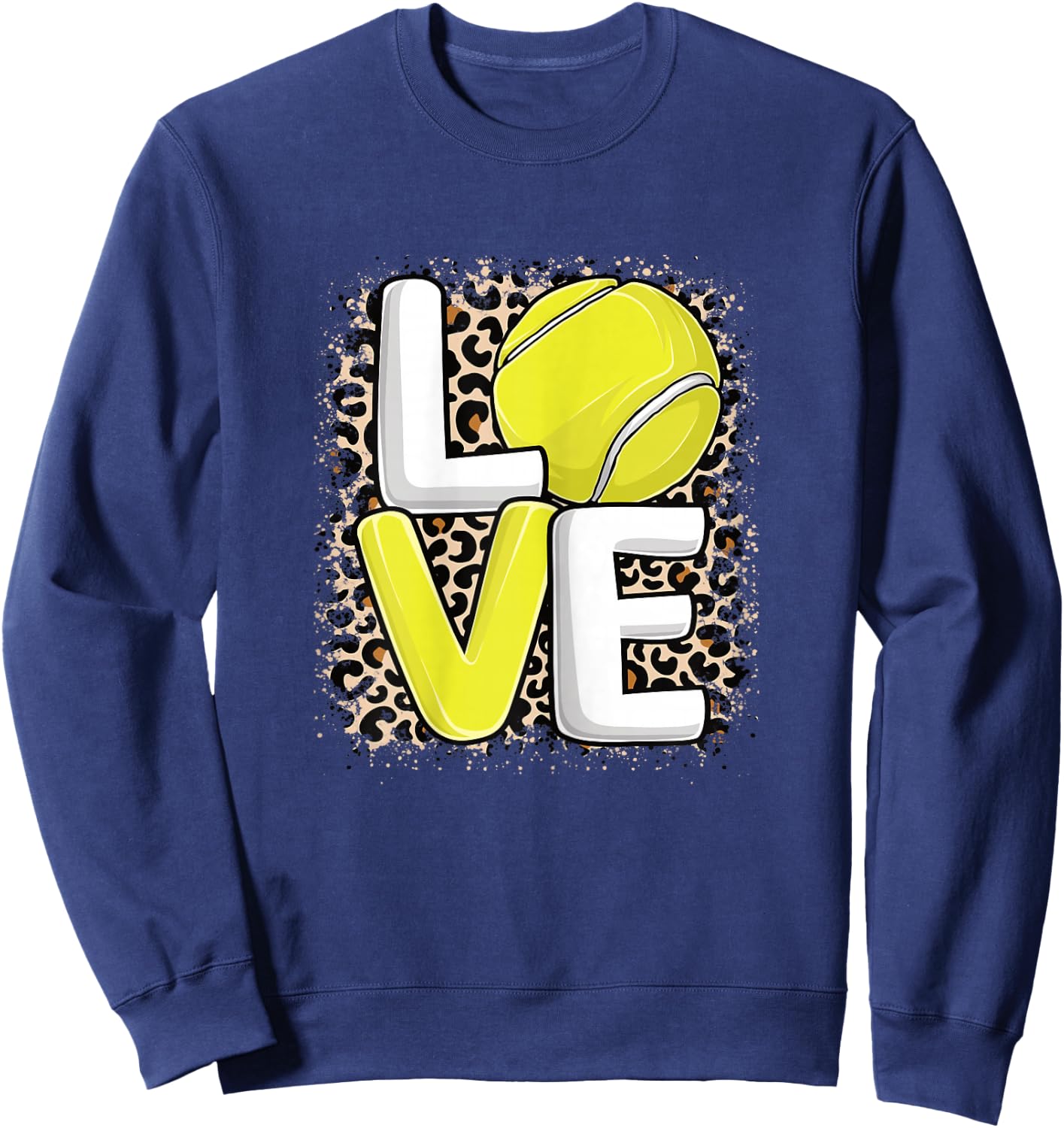 Love Tennis Player Women Girls Sweatshirt - Sweatshirt | Navy
