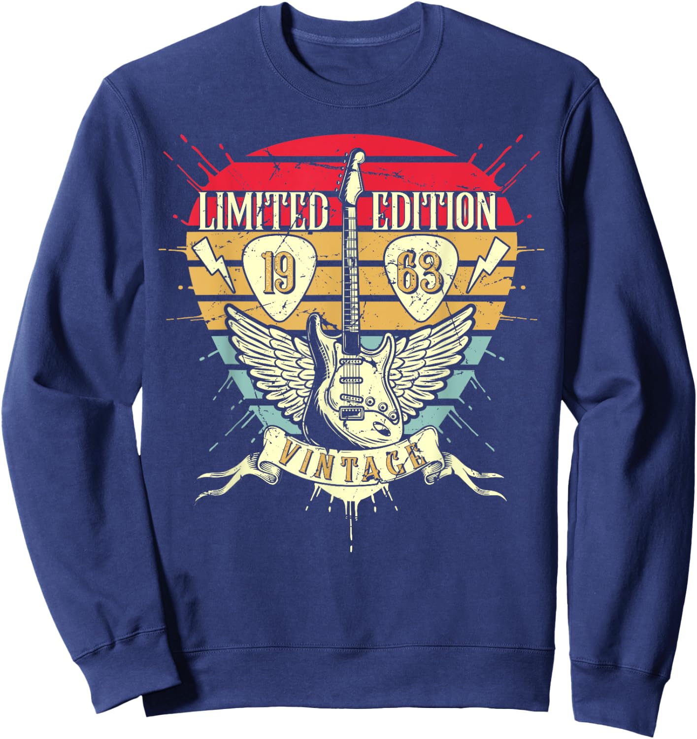 1963 vintage birthday vintage Limited Edition men woman gift Sweatshirt - Sweatshirt | Navy