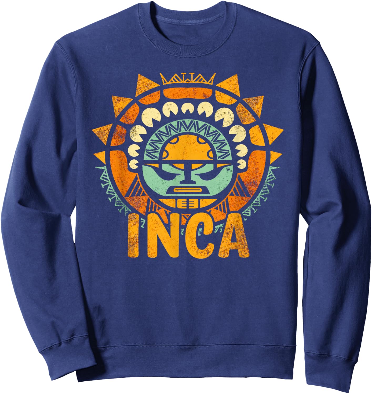 Inca Mythology Pattern Art Peru Peruvian South America Sweatshirt - Sweatshirt | Navy