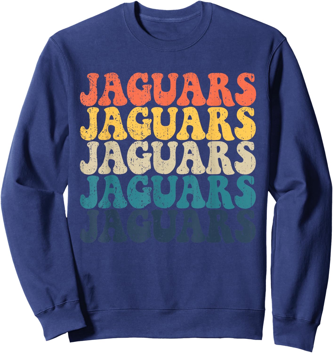 Jaguars High School Jaguars Sports Team Retro Jaguars Sweatshirt - Sweatshirt | Navy