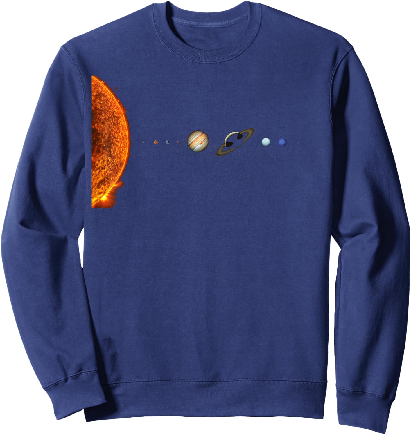 Solar System Nerd Galaxy Science and Planets Astronomy Sweatshirt - Sweatshirt | Navy