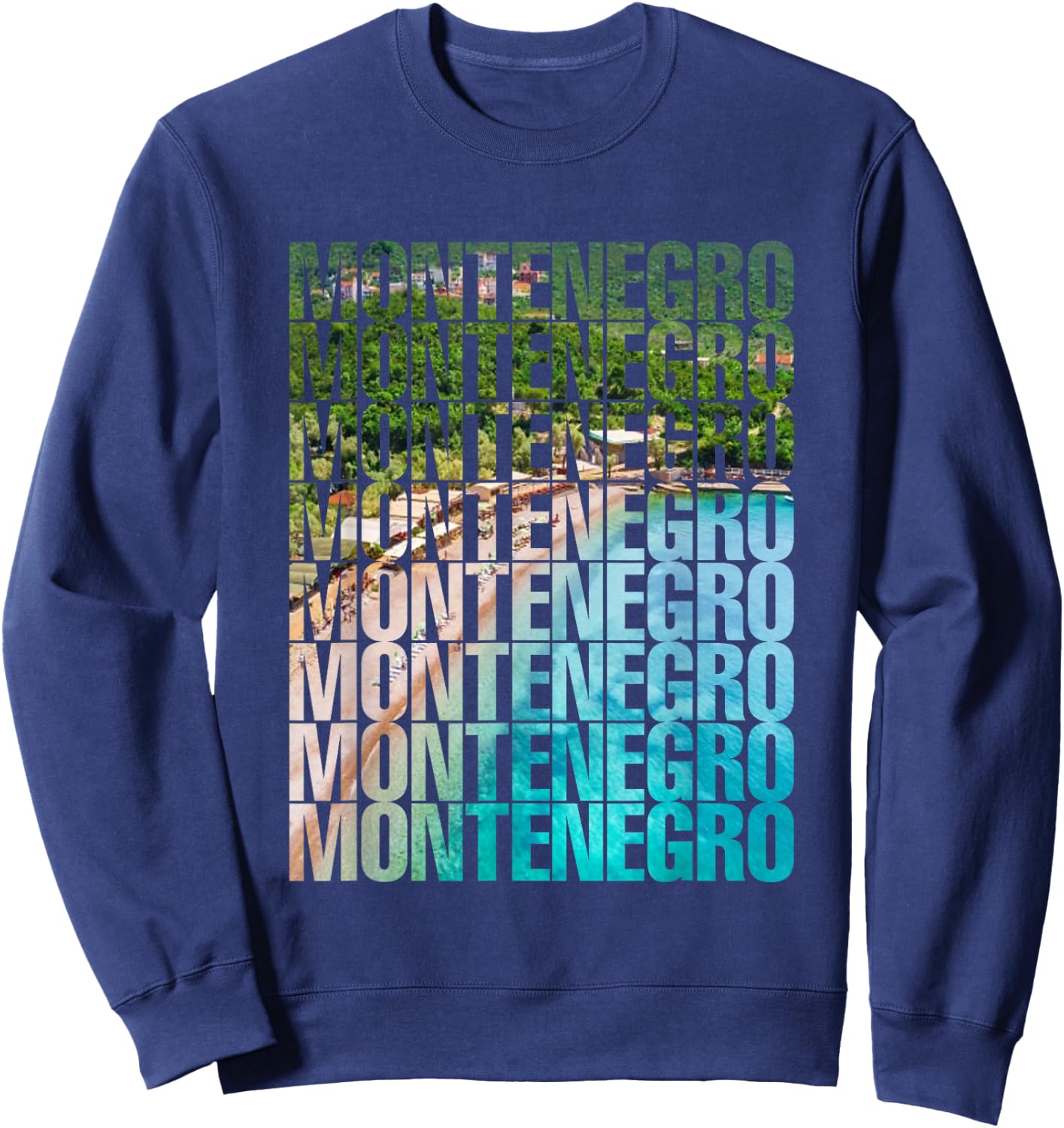 Travel to Kotor Funny Balkan Montenegro Sweatshirt - Sweatshirt | Navy
