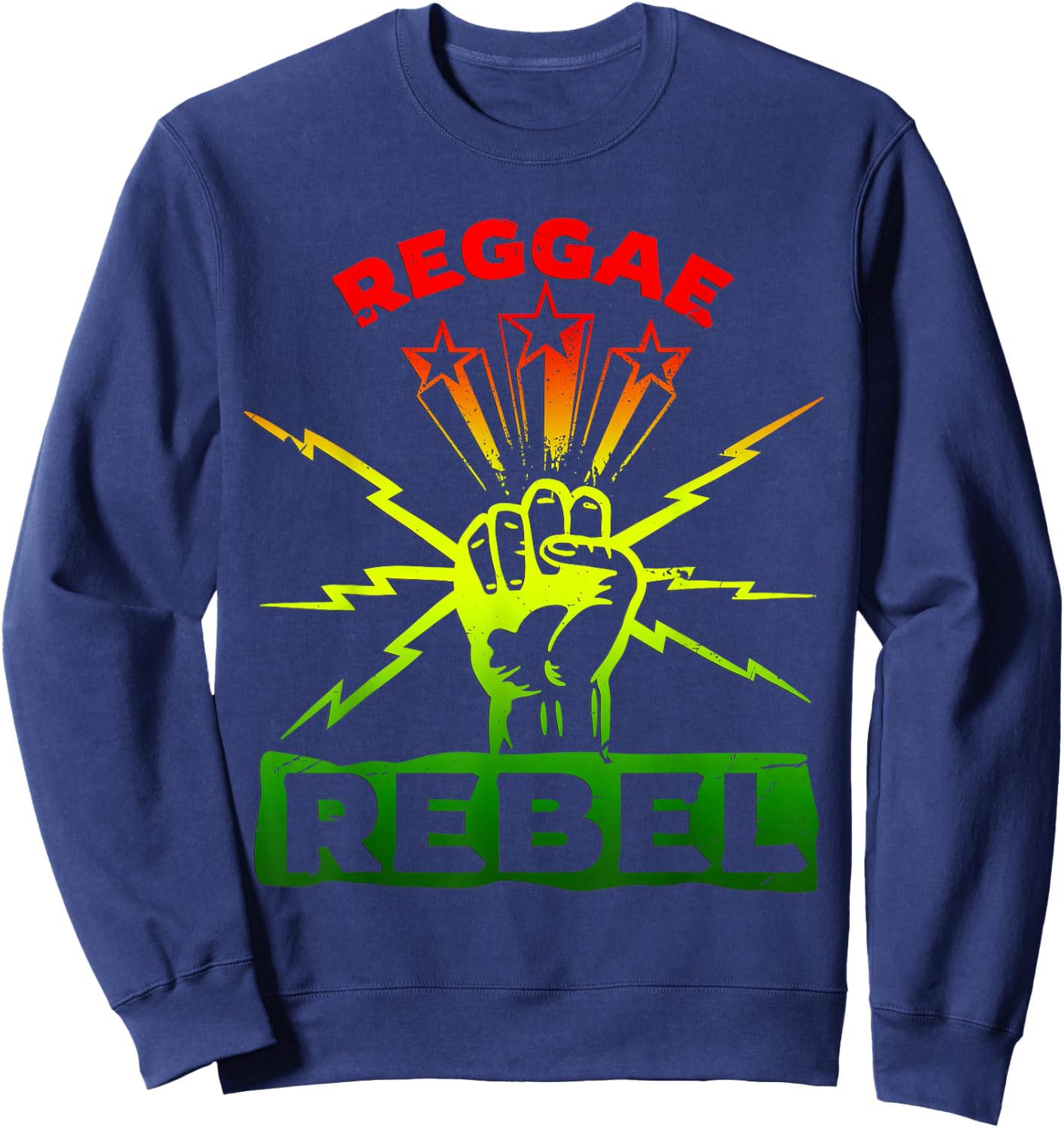 Reggae Rebel Stuff for Reggae Musician | Reggae Sweatshirt - Sweatshirt | Navy