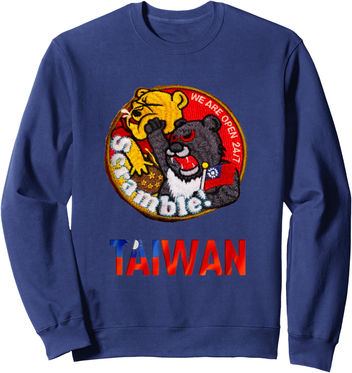 Taiwan Air Force Patch Sweatshirt - Sweatshirt | Navy