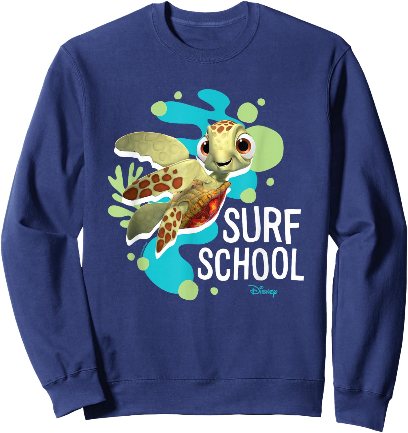 Finding Nemo - Squirt Turtle Surf School Sweatshirt - Sweatshirt | Navy