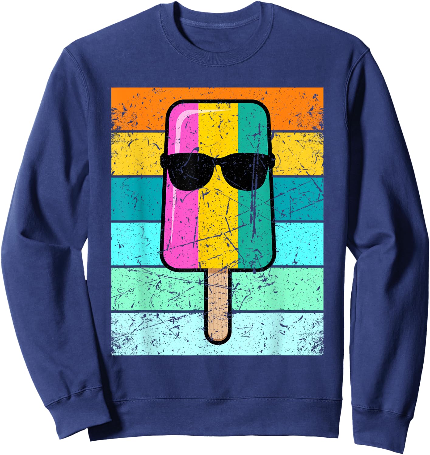Summer Popsicle Shirt Funny Ice Cream Beach Pool Party Sweatshirt - Sweatshirt | Navy