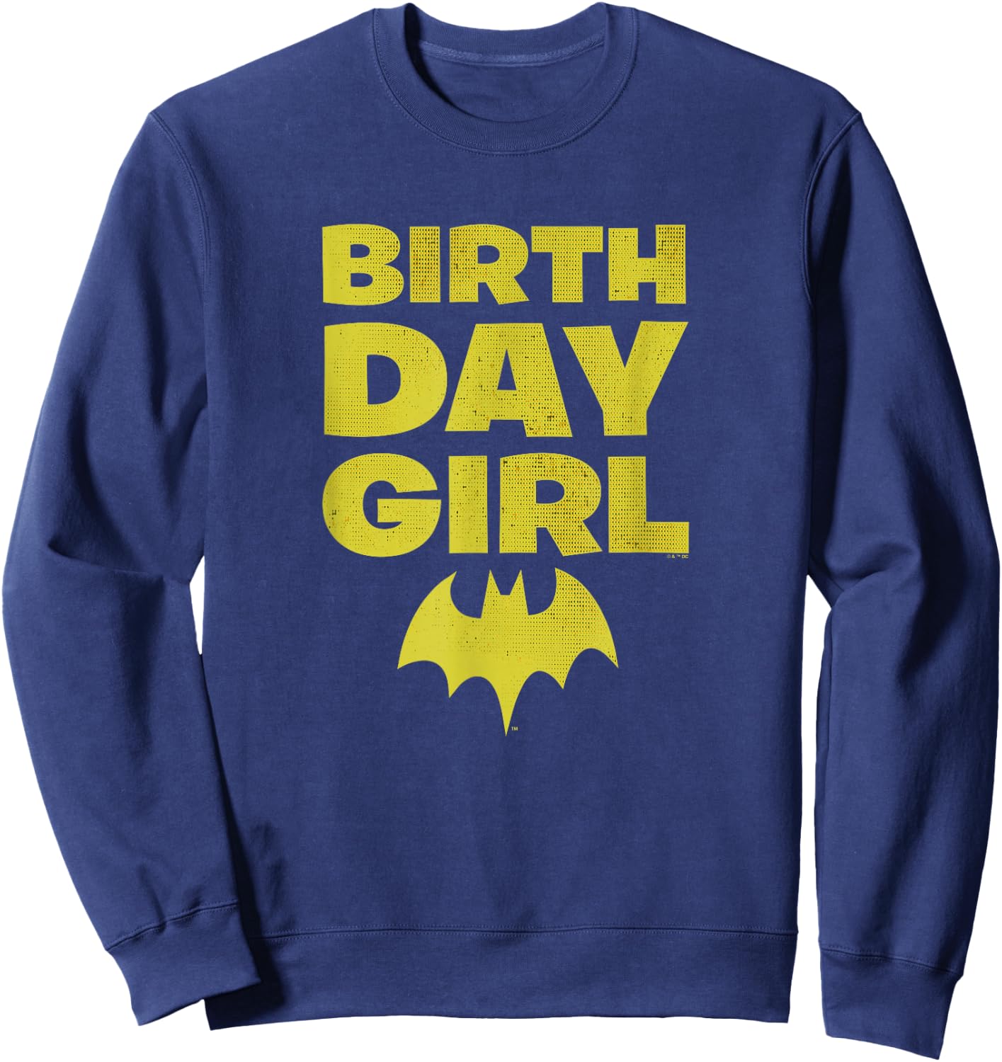 DC Comics Justice League Batman Birthday Girl Vintage Sweatshirt - Sweatshirt | Navy