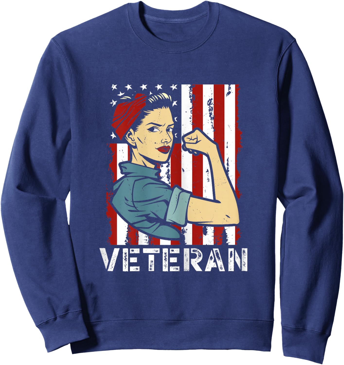 Female Veteran Veteran's Day U.S. Veteran Sweatshirt - Sweatshirt | Navy