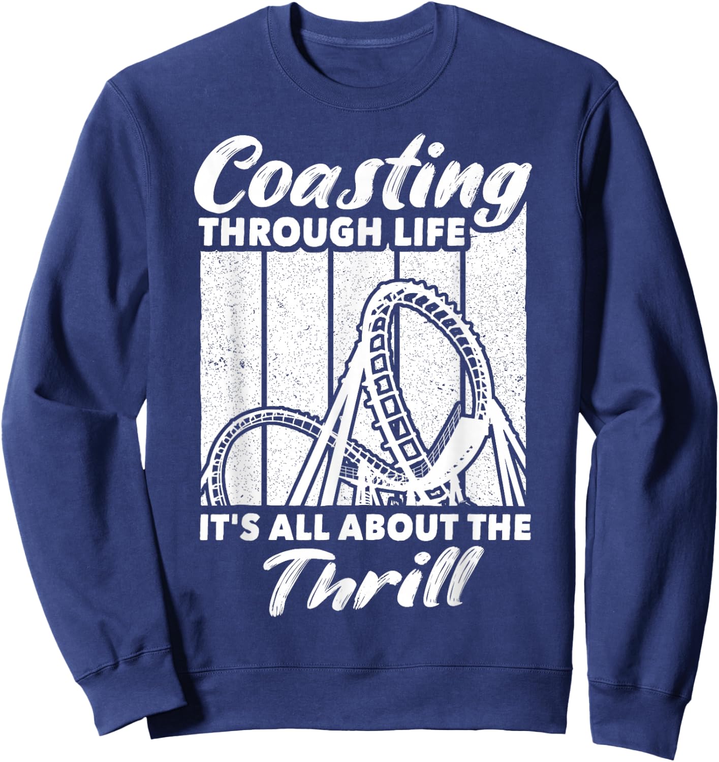 Roller Coaster Enthusiast Rollercoasters Sweatshirt - Sweatshirt | Navy