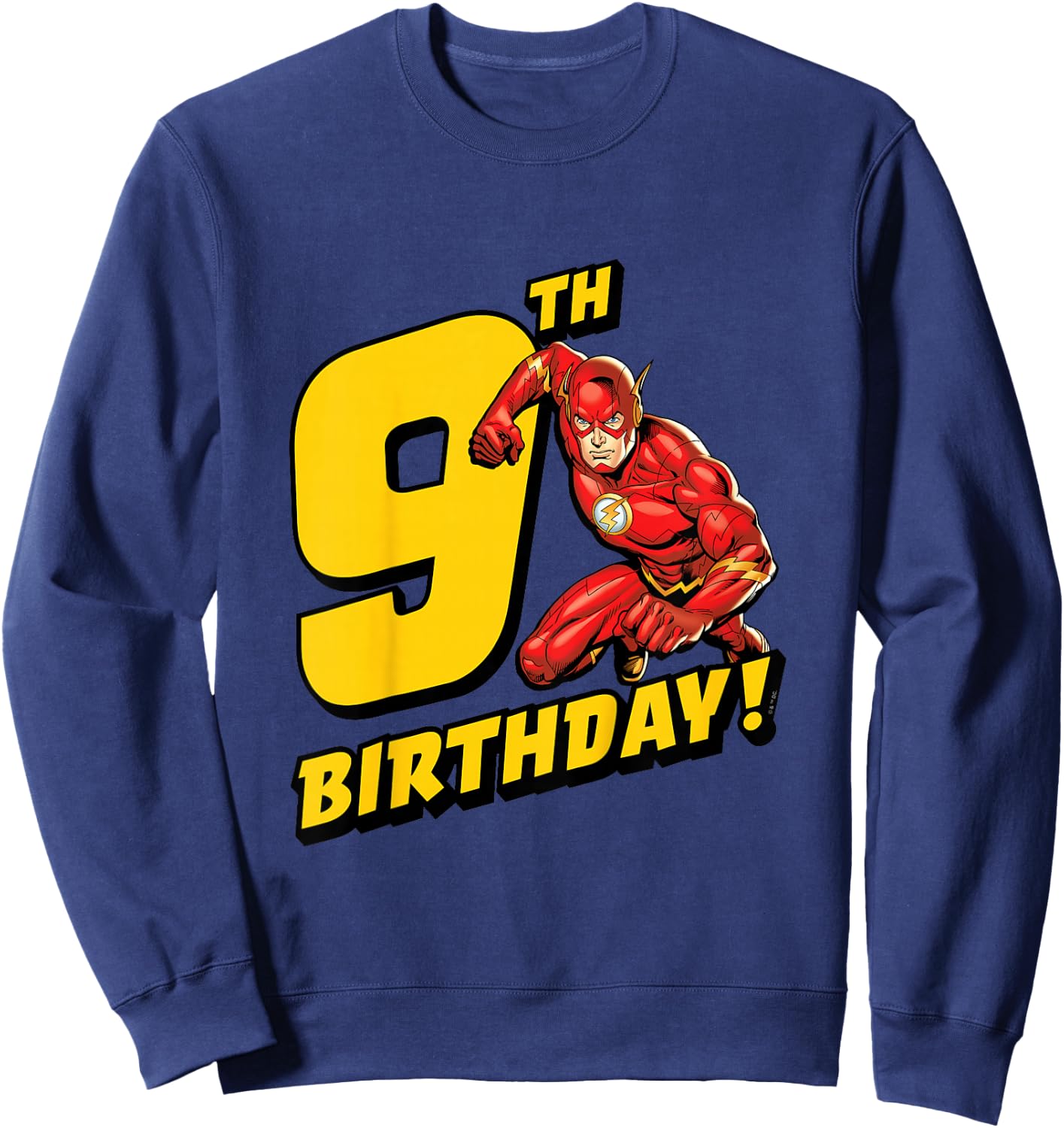 Kids The Flash 9th Birthday Sweatshirt - Sweatshirt | Navy