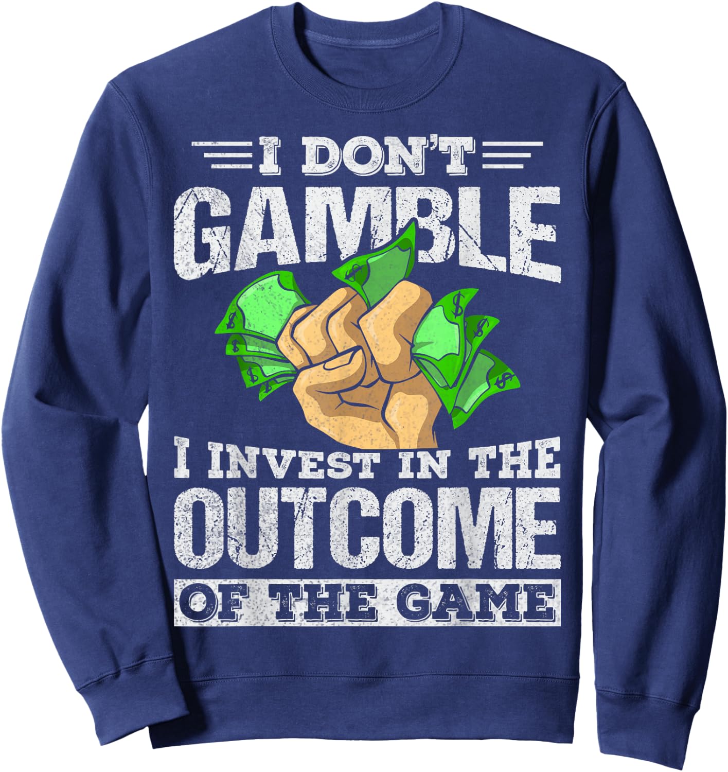 Gambling Sport Betting Design for a Sports Betting gambler Sweatshirt - Sweatshirt | Navy