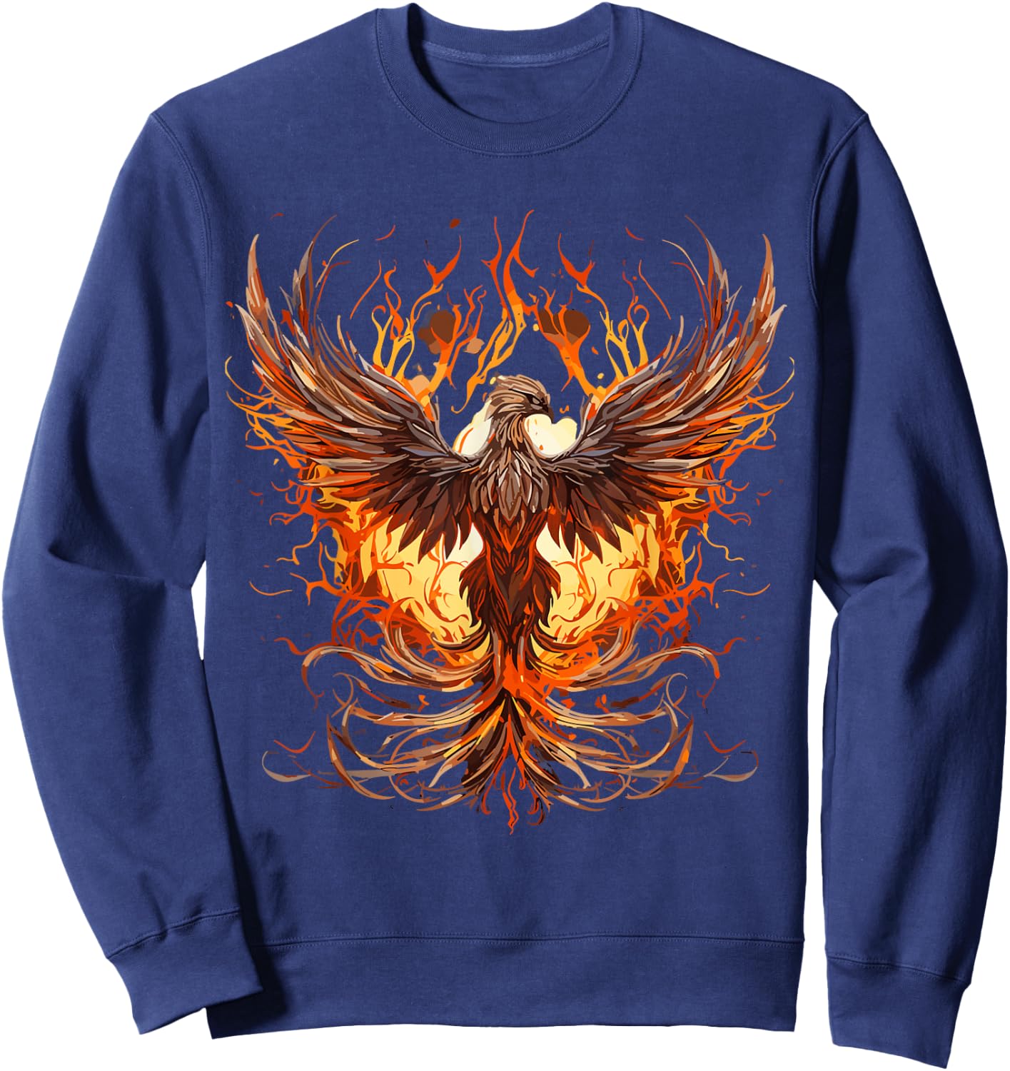 Phoenix Rising From Ashes Resurrection Rebirth New Beginning Sweatshirt - Sweatshirt | Navy